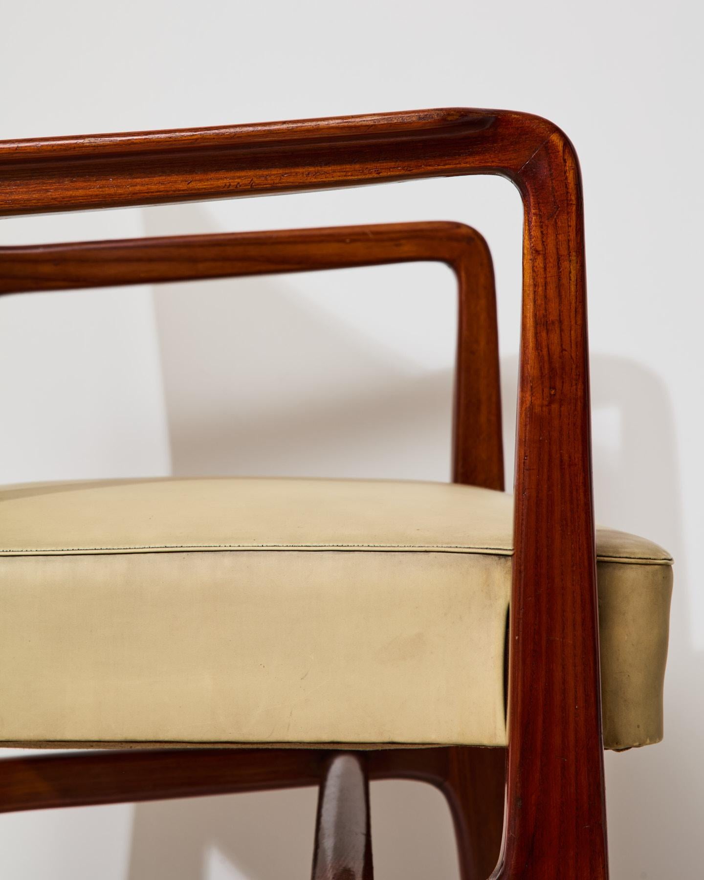 Mid-Century moderno Sedia con braccioli mod. 110, design Gio Ponti per Cassina in vendita