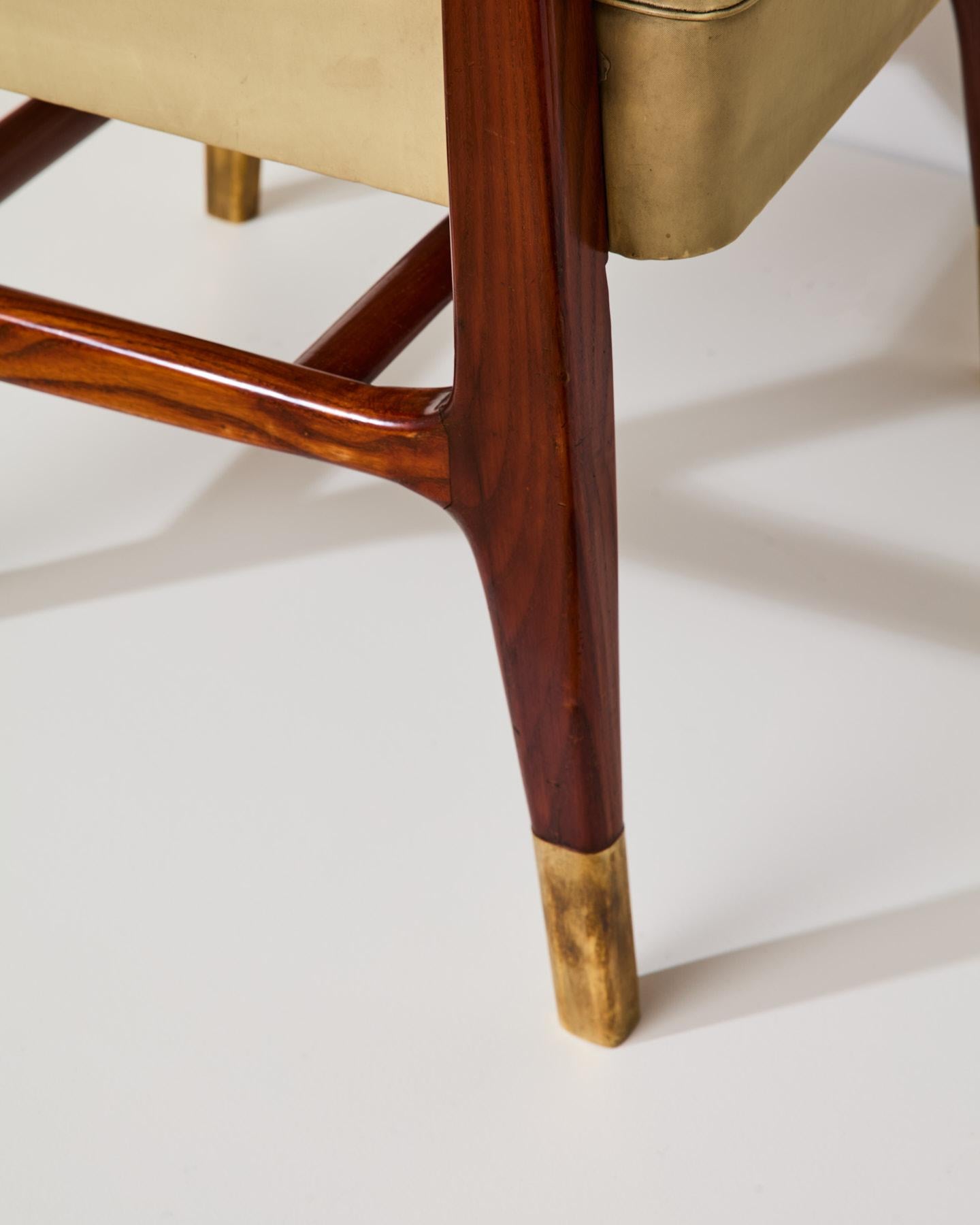 Bronzo Sedia con braccioli mod. 110, design Gio Ponti per Cassina in vendita