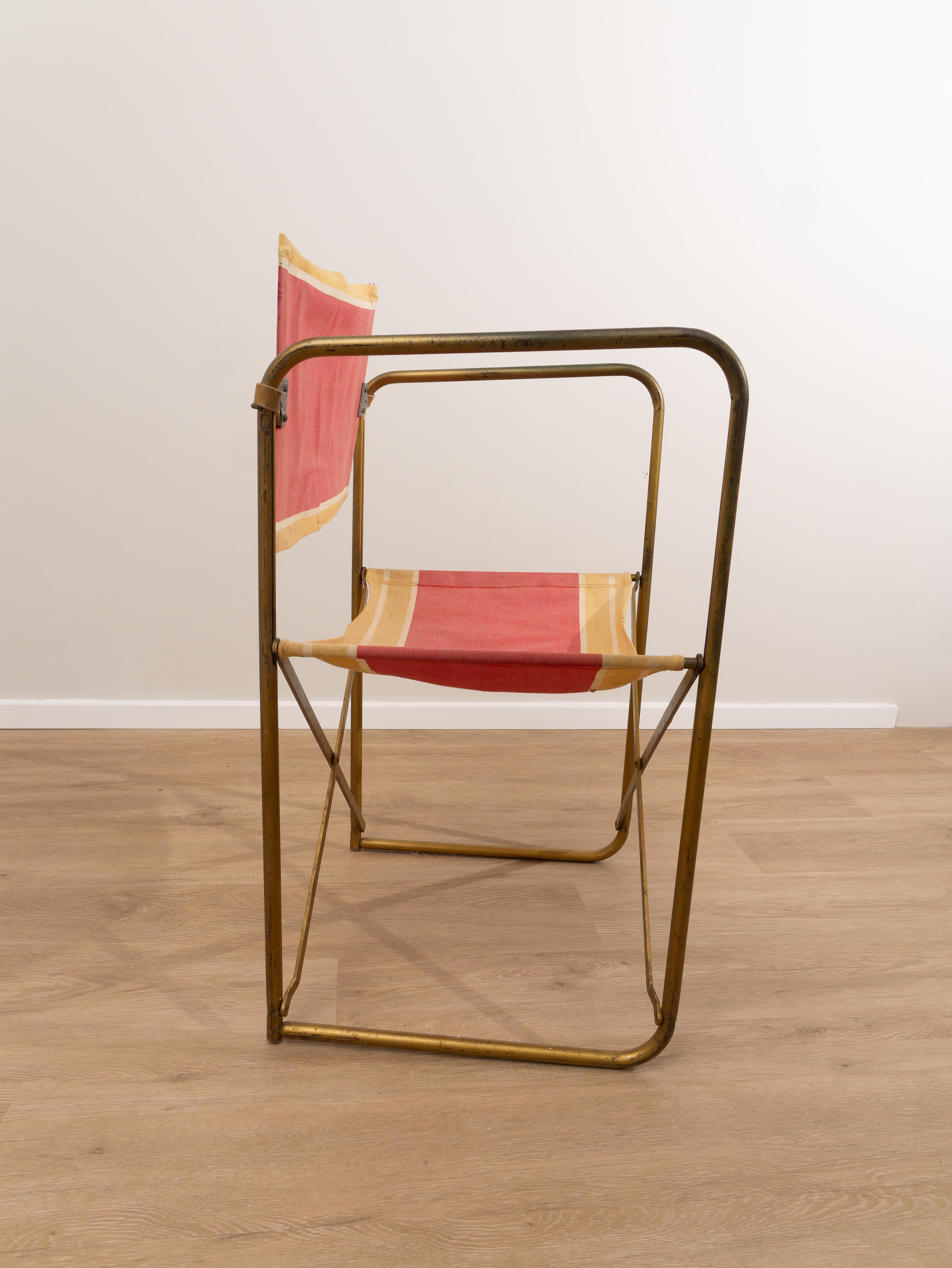 Klappbarer Campingstuhl, Frankreich, 1950er Jahre (Moderne der Mitte des Jahrhunderts) im Angebot