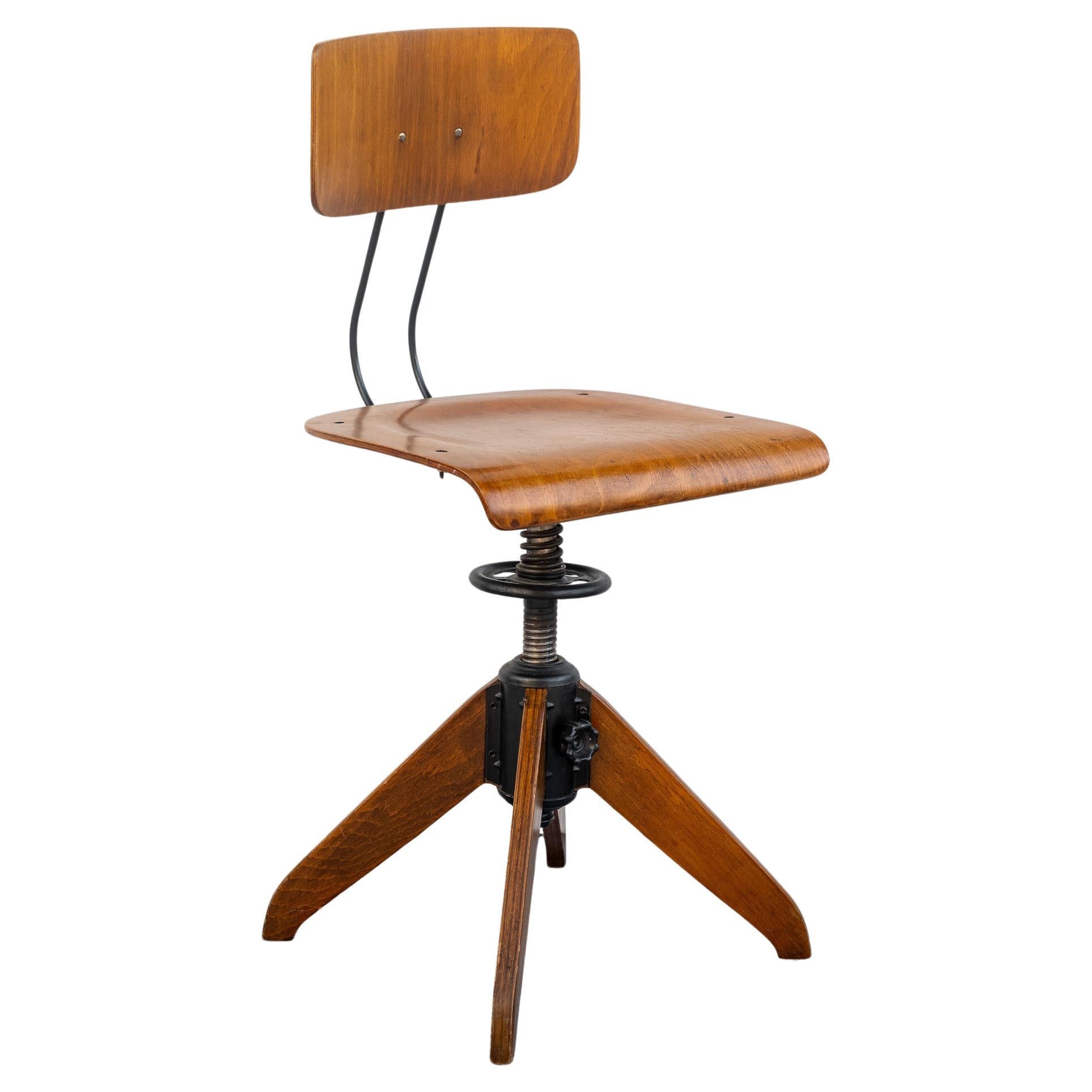Rowac swivel desk chair by Robert Wagner, 1920s 