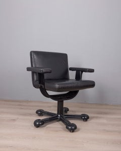 Sedia da scrivania vintage anni 70 "Mix" design Afra e Tobia Scarpa per Molteni