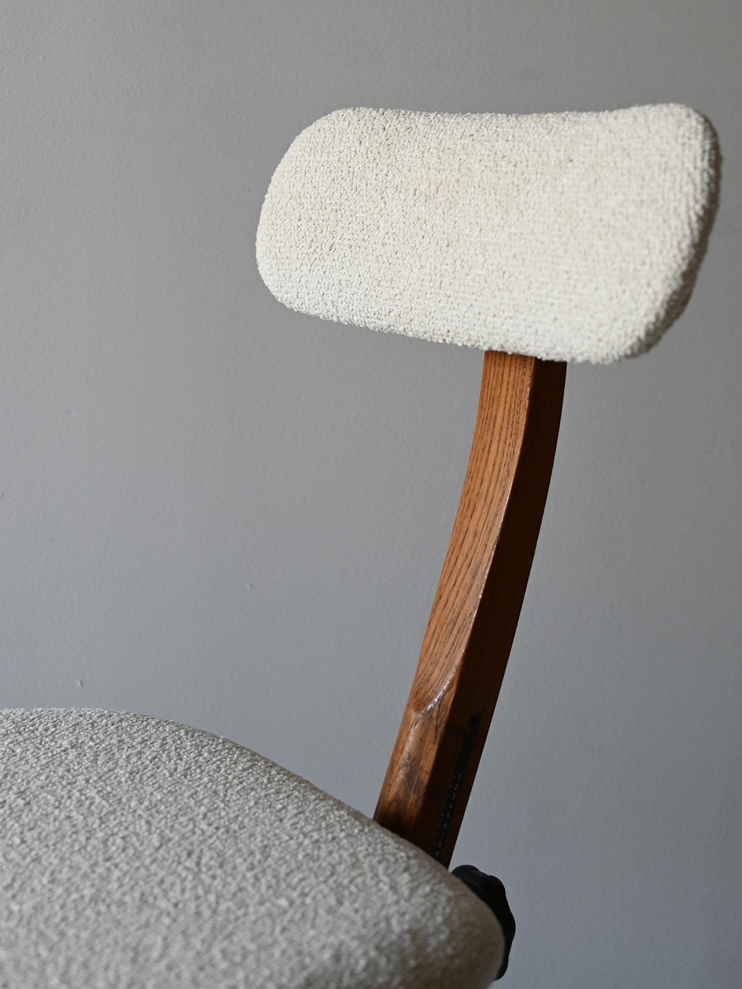 Sedia da ufficio scandinava anni ’20 in rovere im Angebot 3
