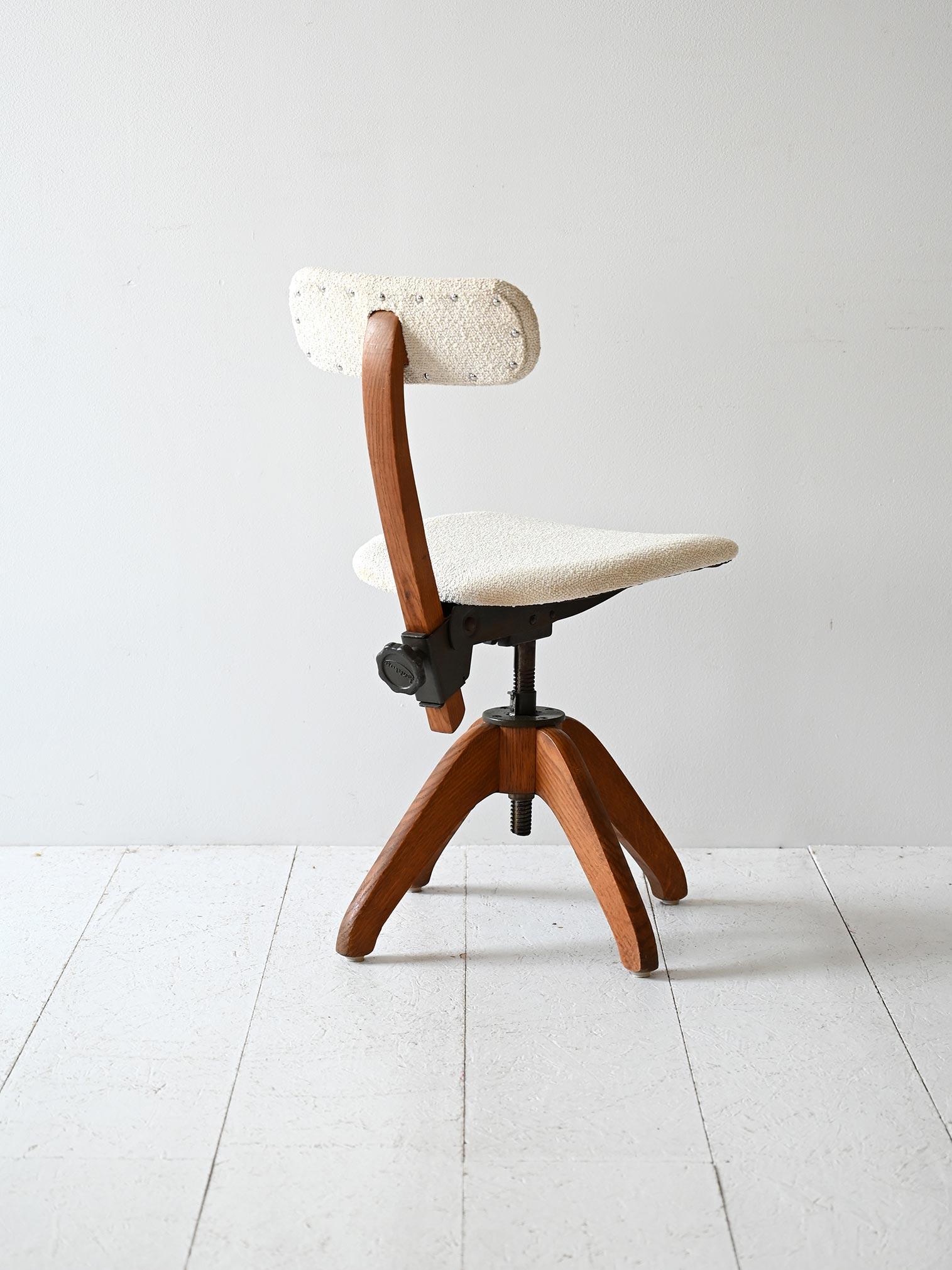 Sedia da ufficio scandinava anni ’20 in rovere (Skandinavische Moderne) im Angebot
