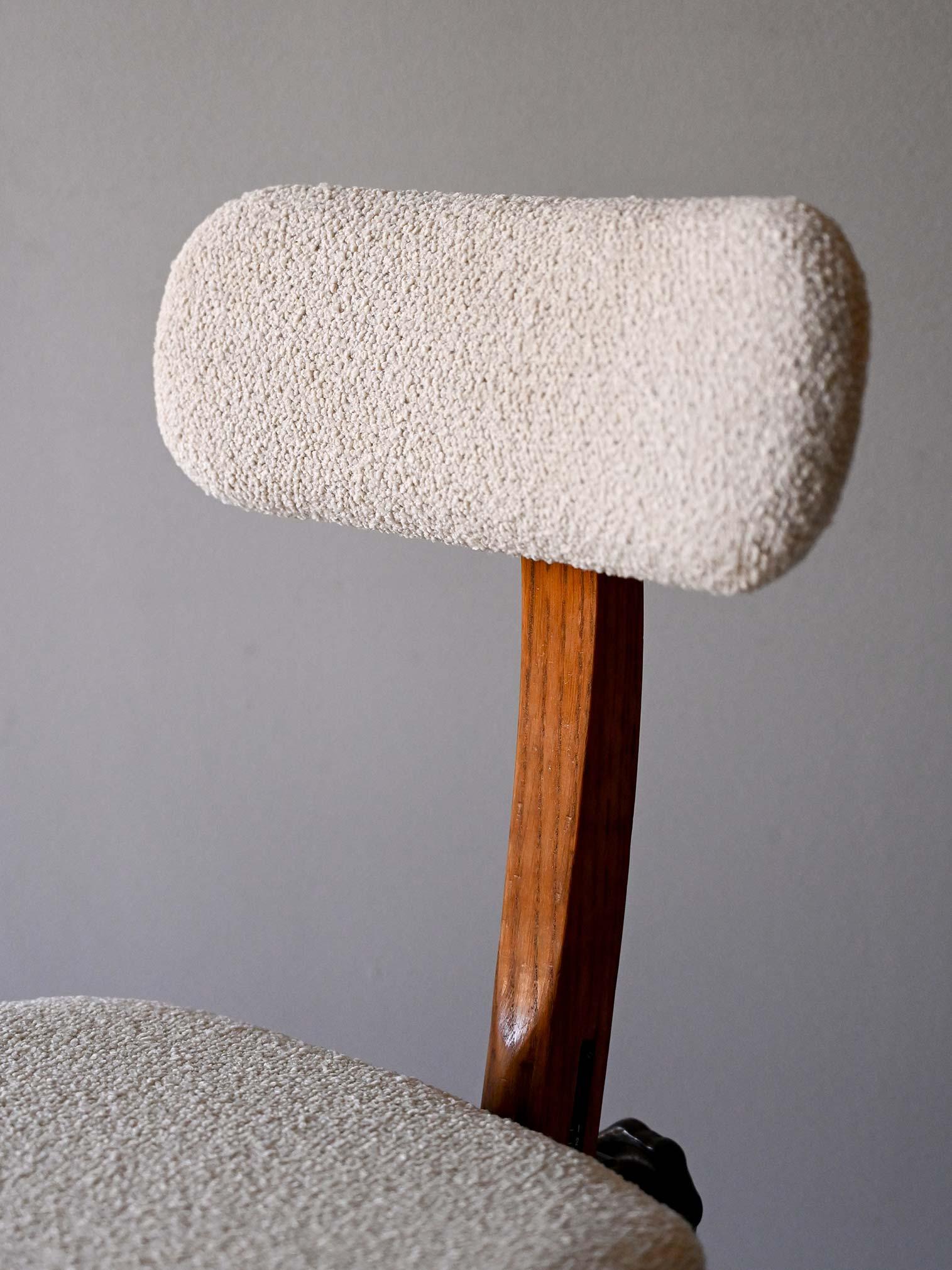 Sedia da ufficio scandinava anni ’20 in rovere im Zustand „Gut“ im Angebot in Brescia, IT