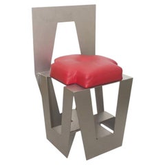 handcrafted aluminum design chair Diamond2 designed and produced by Dario Nasuti