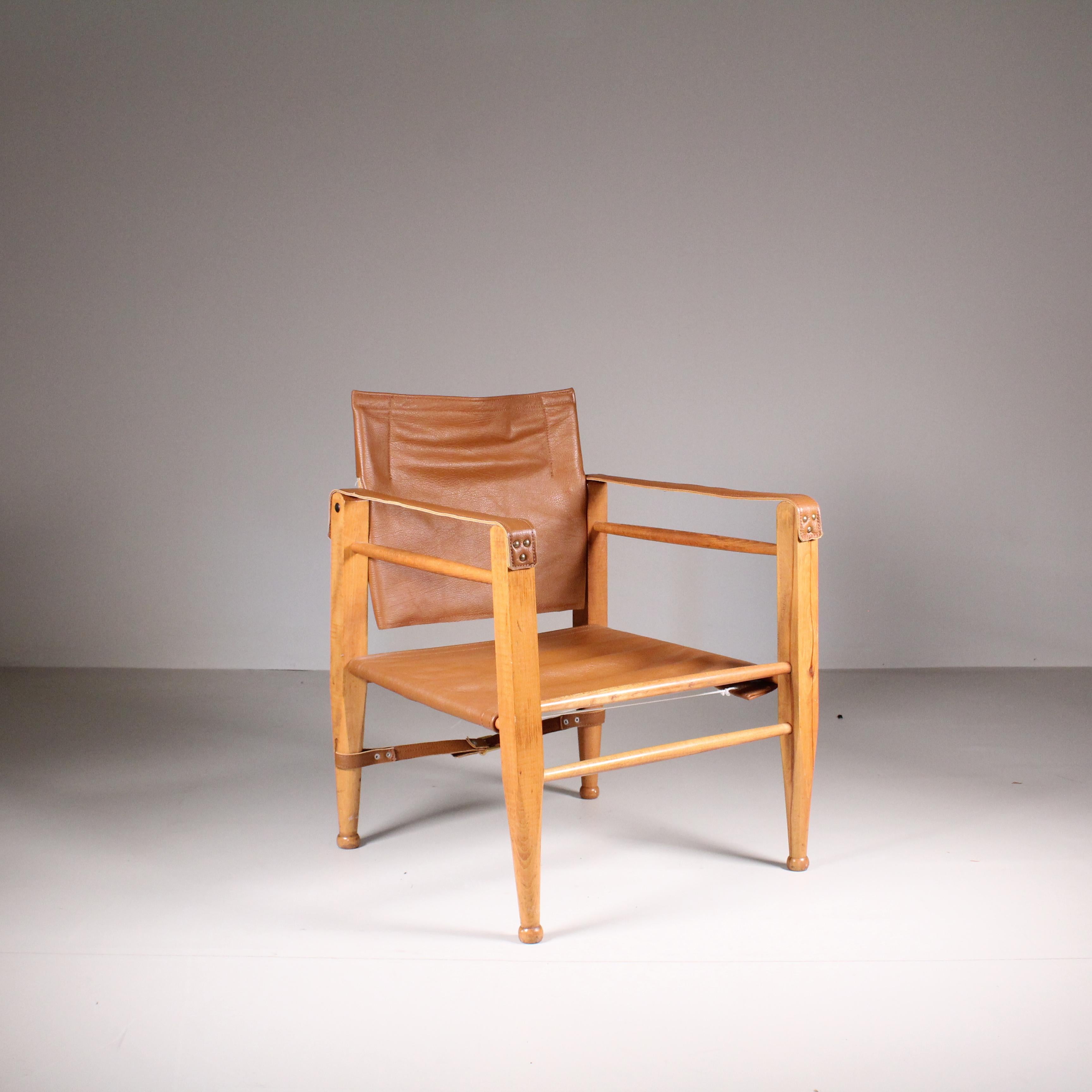 Safari leather chair, Fritz Hansen, 1960 Safari leather chair, Fritz Hansen, 1 For Sale 5
