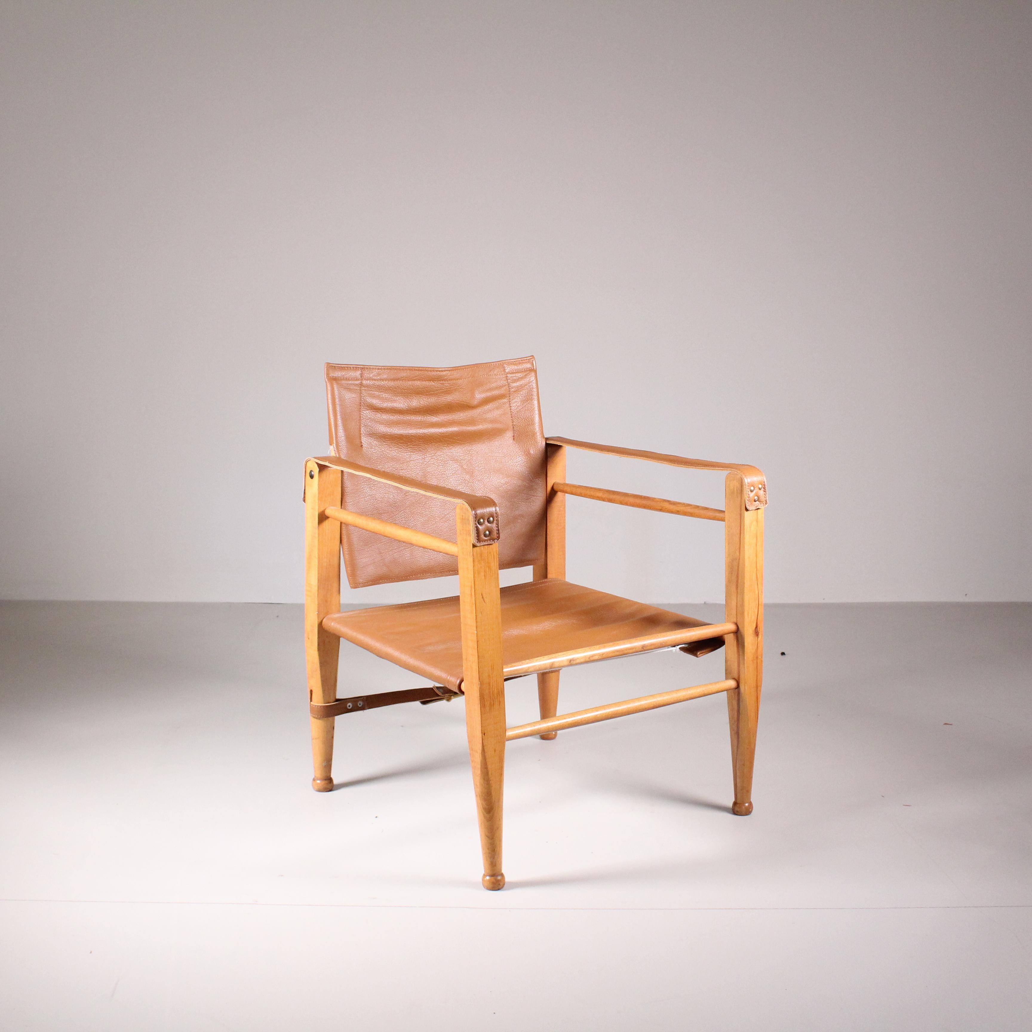 Safari leather chair, Fritz Hansen, 1960 Safari leather chair, Fritz Hansen, 1 For Sale 6