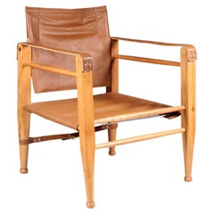 Used Safari leather chair, Fritz Hansen, 1960 Safari leather chair, Fritz Hansen, 1