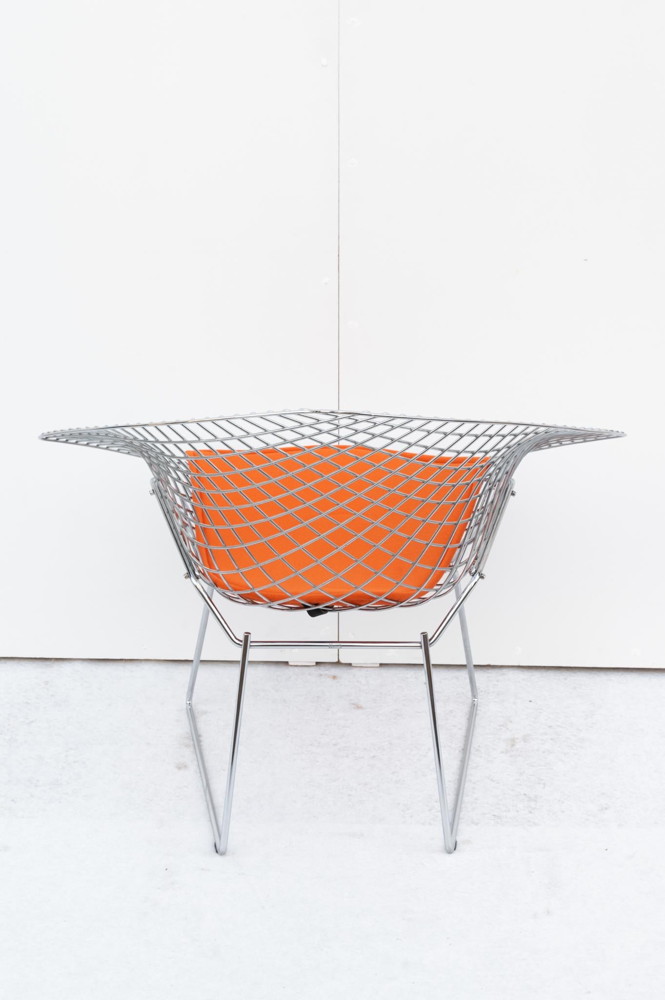 Italian Sedia Diamond, Harry Bertoia, Knoll International, 1970