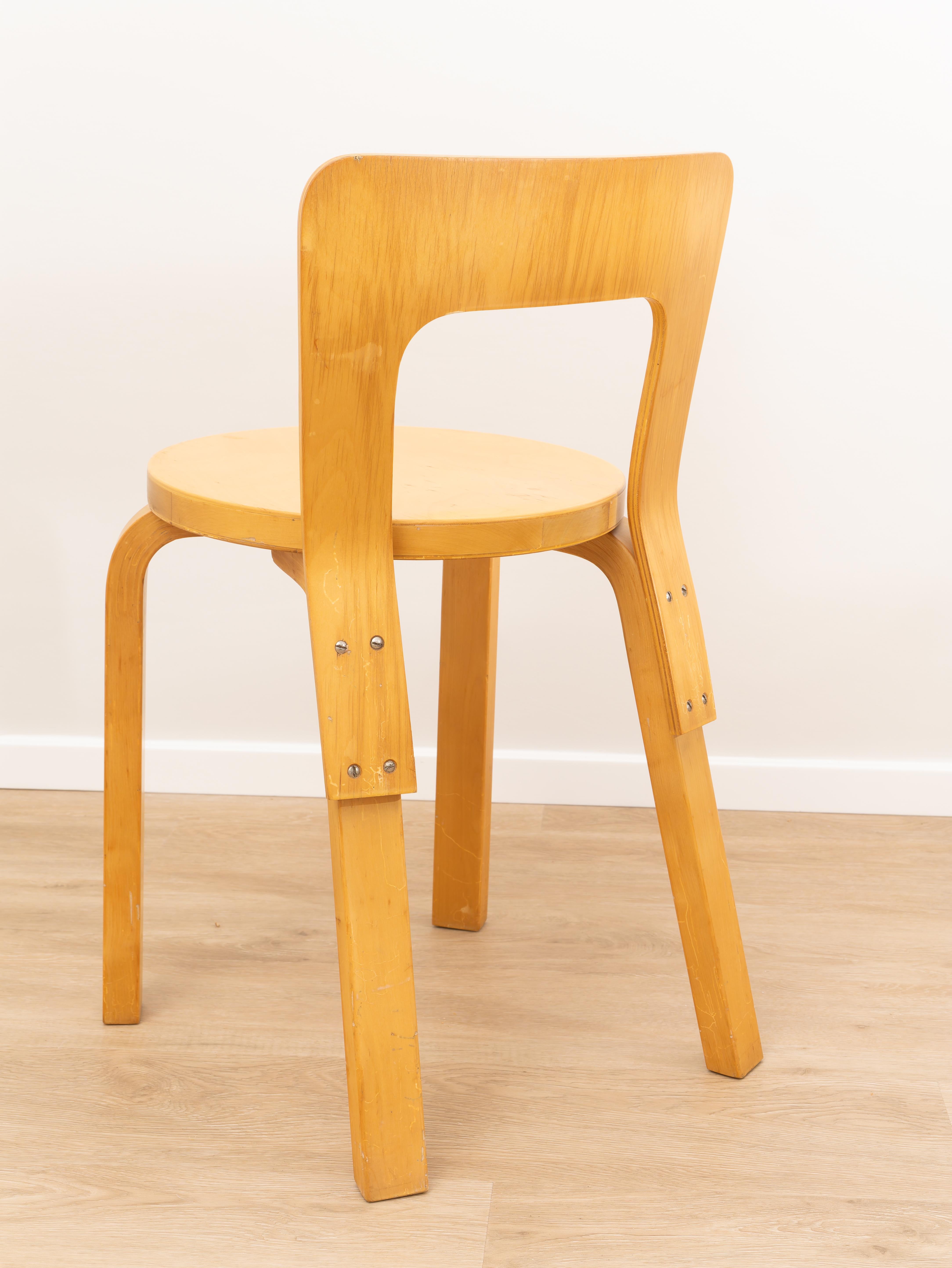 E65 Stuhl von Alvar Aalto für Artek, Finnland, 1950er Jahre (Mid-20th Century) im Angebot