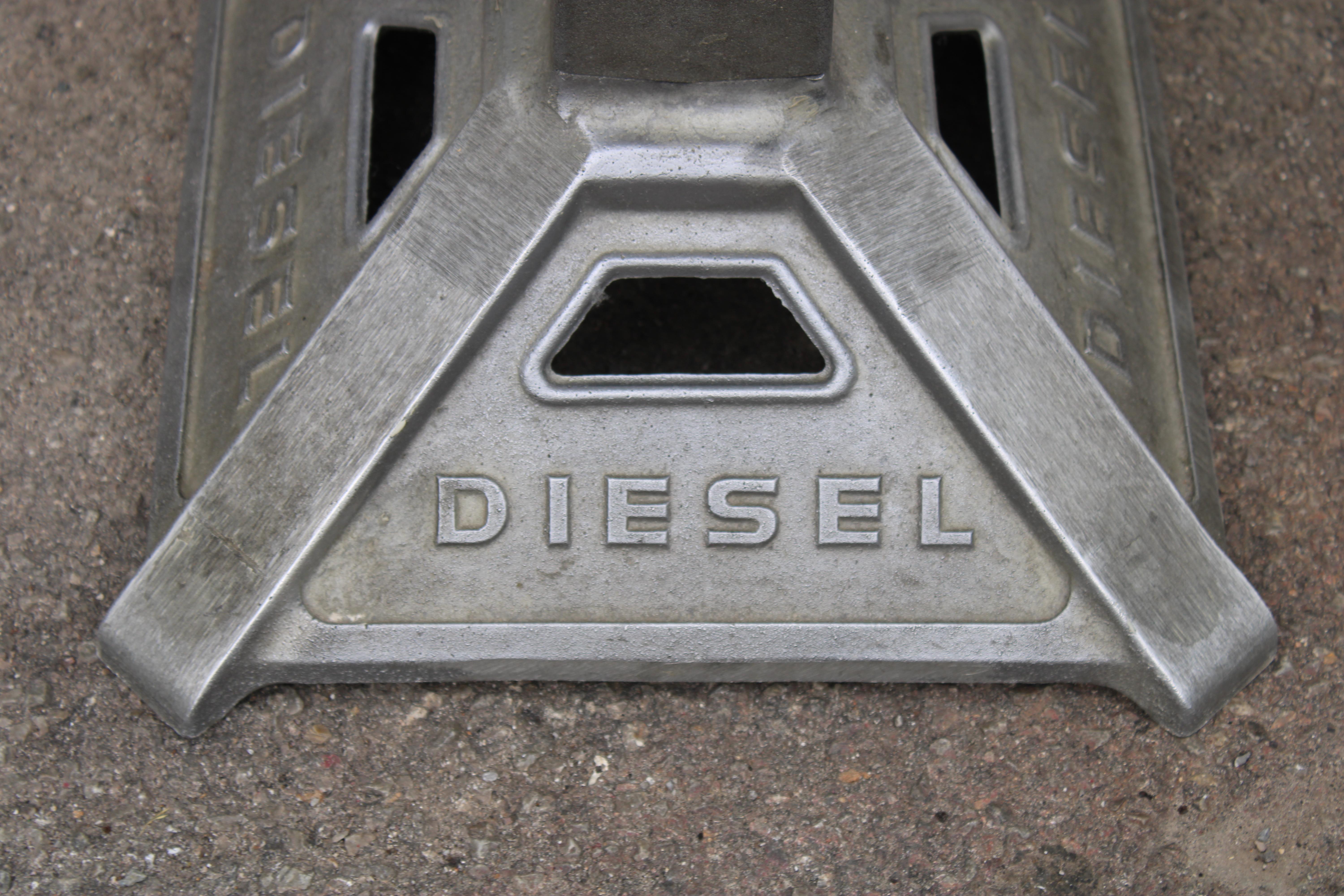 Mid-Century moderno Sedia Girevole in Faggio e ferro Diesel 1970 in vendita