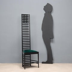 'Hill House' chair by Charles Rennie Mackintosh for Cassina 1980s