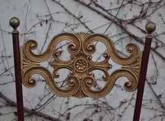 Embroidered Brass Chair Years, 1940