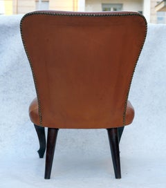 Leather chair, 1940s