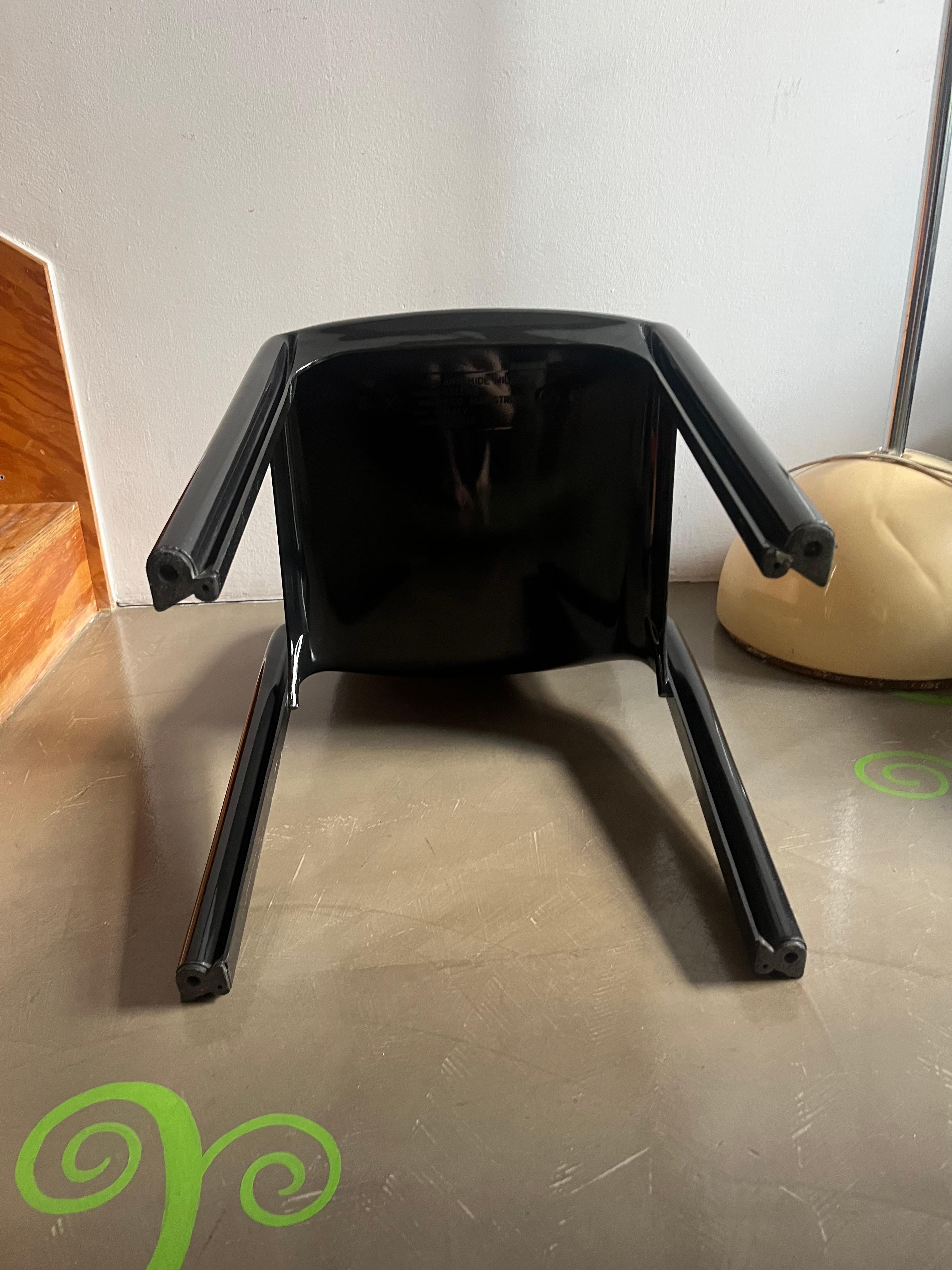 Altro Sedia in plastica nera mod. Selene 70s Artemide disegnata da Vico Magistretti