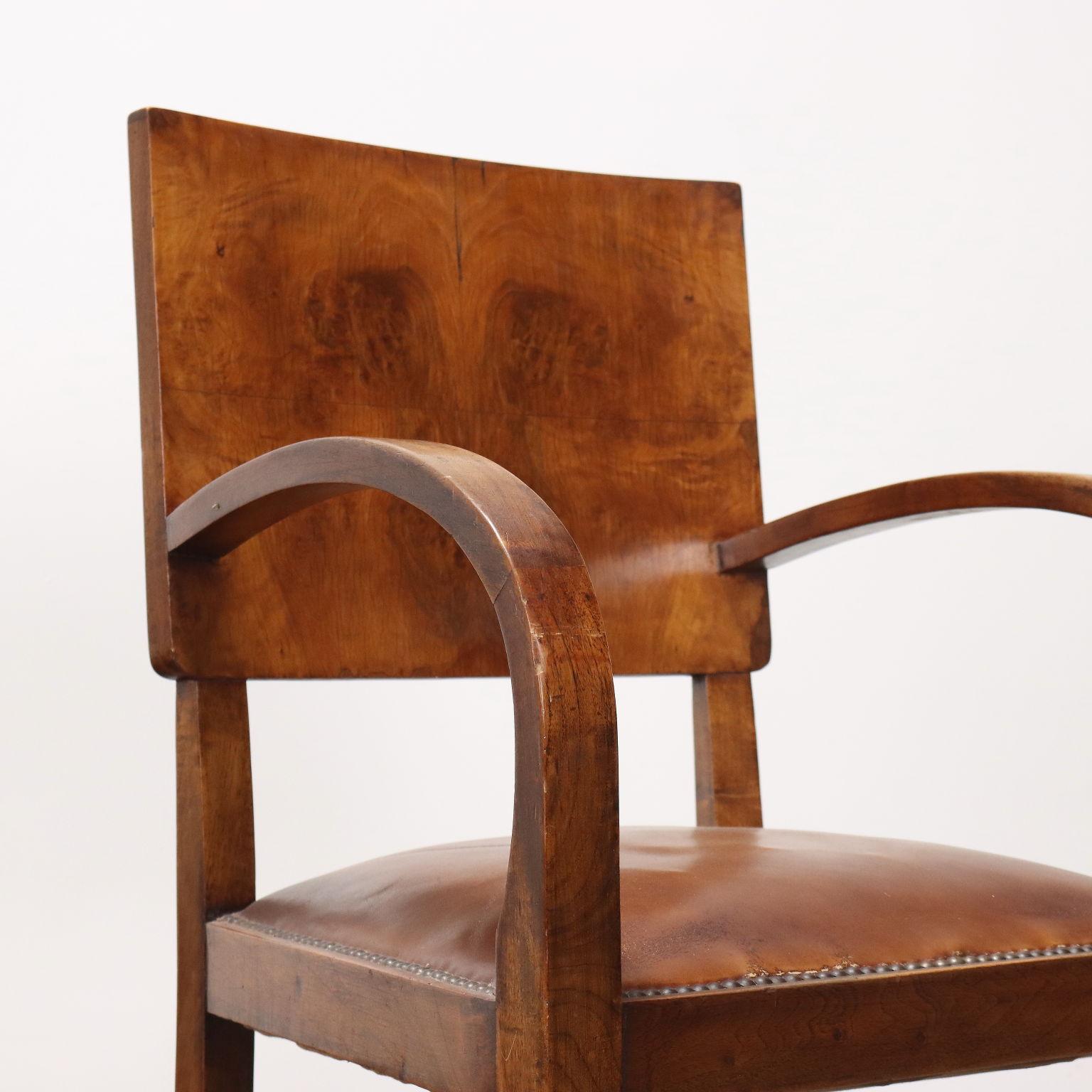 Mid-Century moderno Sedia in Radica Anni 40 in vendita