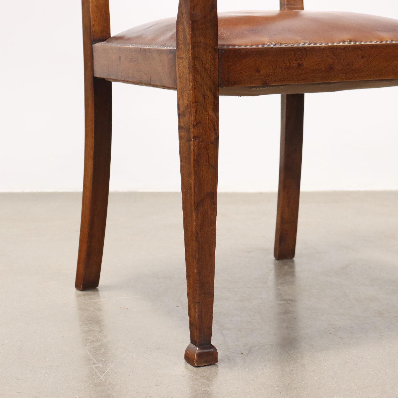 Mid-20th Century Sedia in Radica Anni 40 in vendita