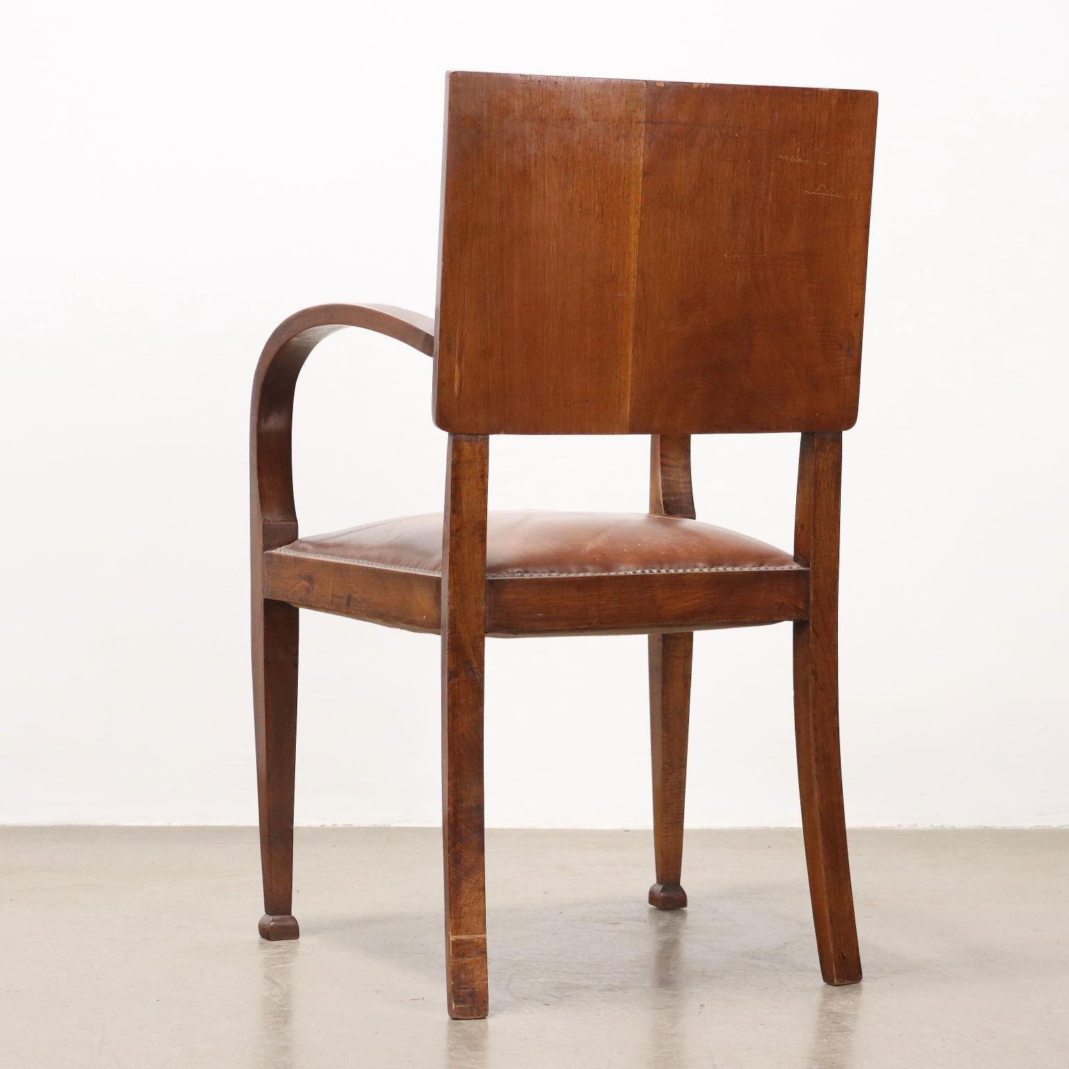 Legno Sedia in Radica Anni 40 in vendita