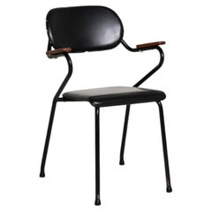 Chaise en teck de style scandinave, années 50