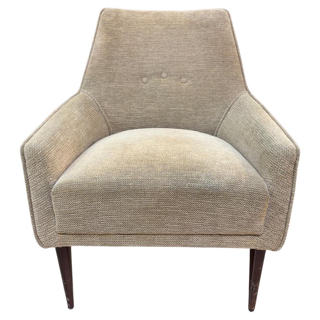 Fabric chair Gio Ponti 1950s For Sale