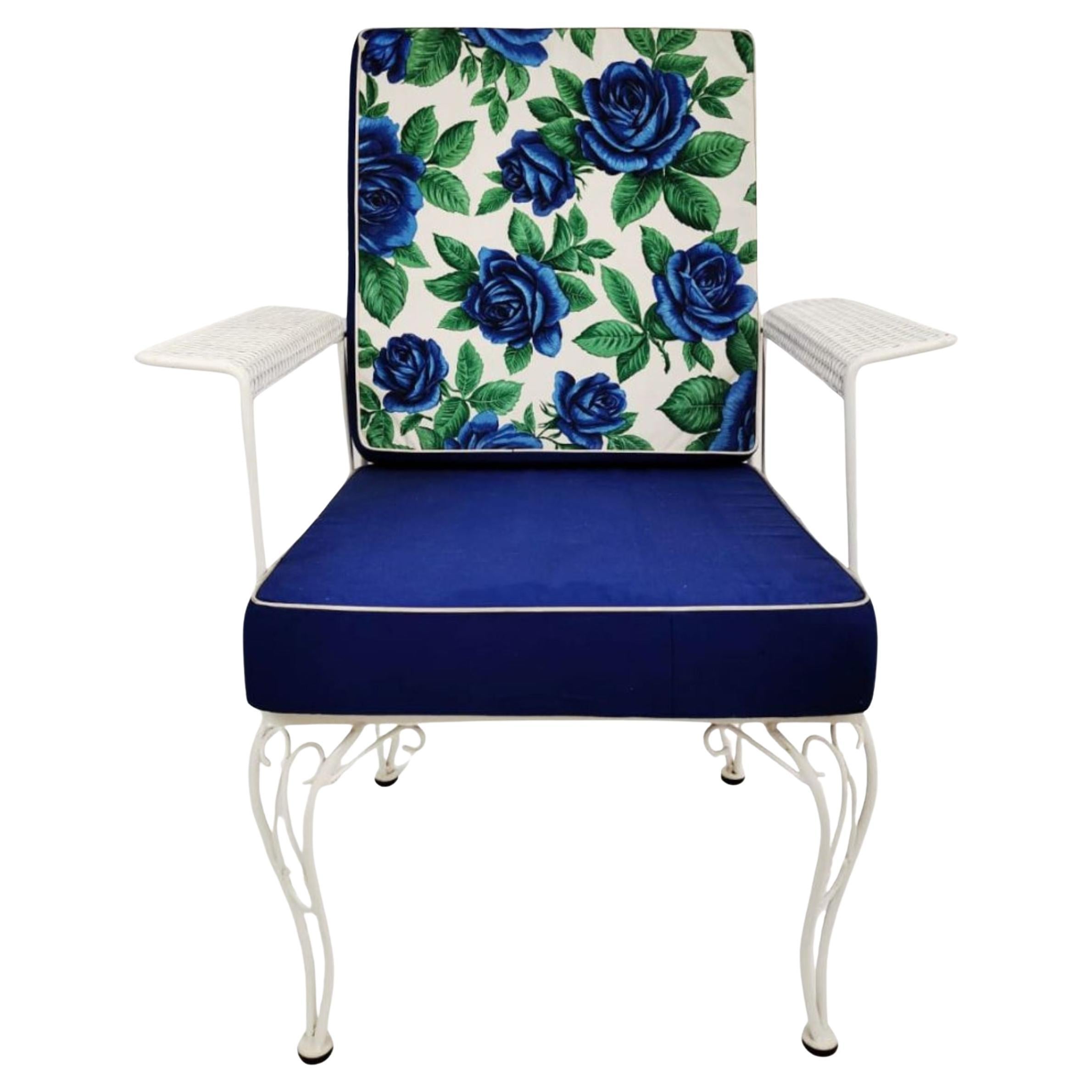 Chaise italienne à dossier pliant en fer peint, vers les années 1970 en vente