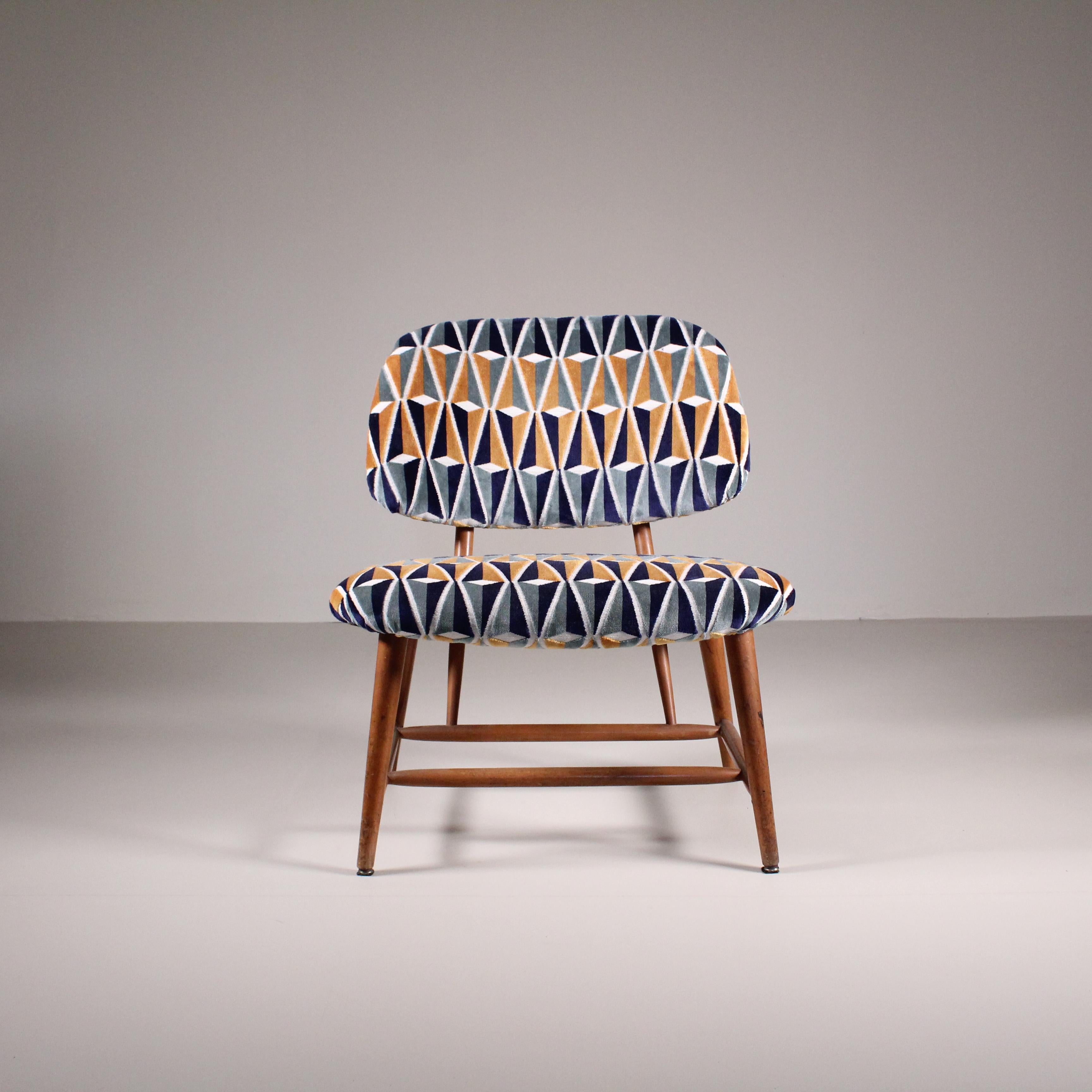Mid-Century Modern Chaise modèle TeVe d'Alf Svensson, 1950 en vente