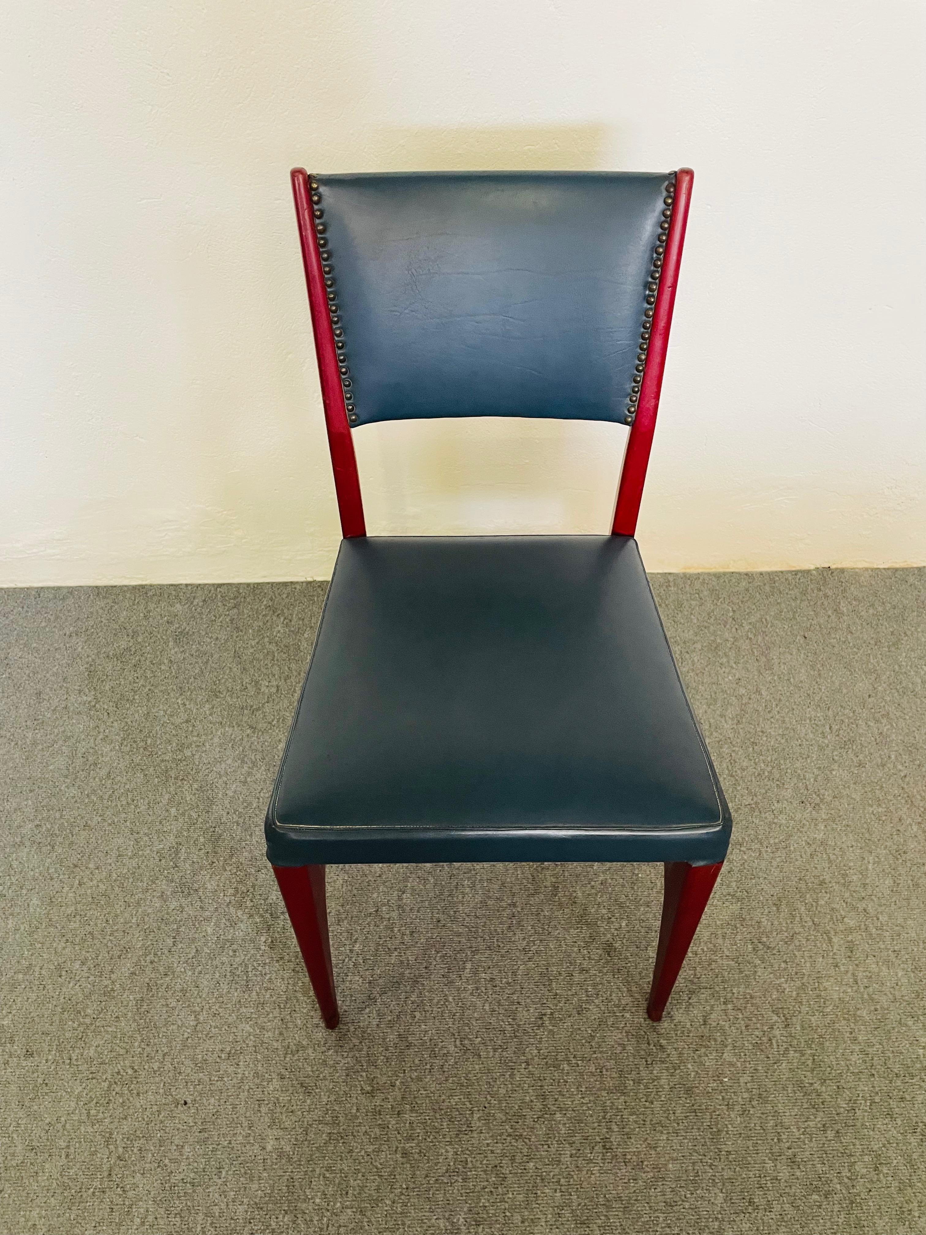 Mid-Century Modern Sedia modello CA 601, designer Gio Ponti, produzione Cassina, anni '50 en vente