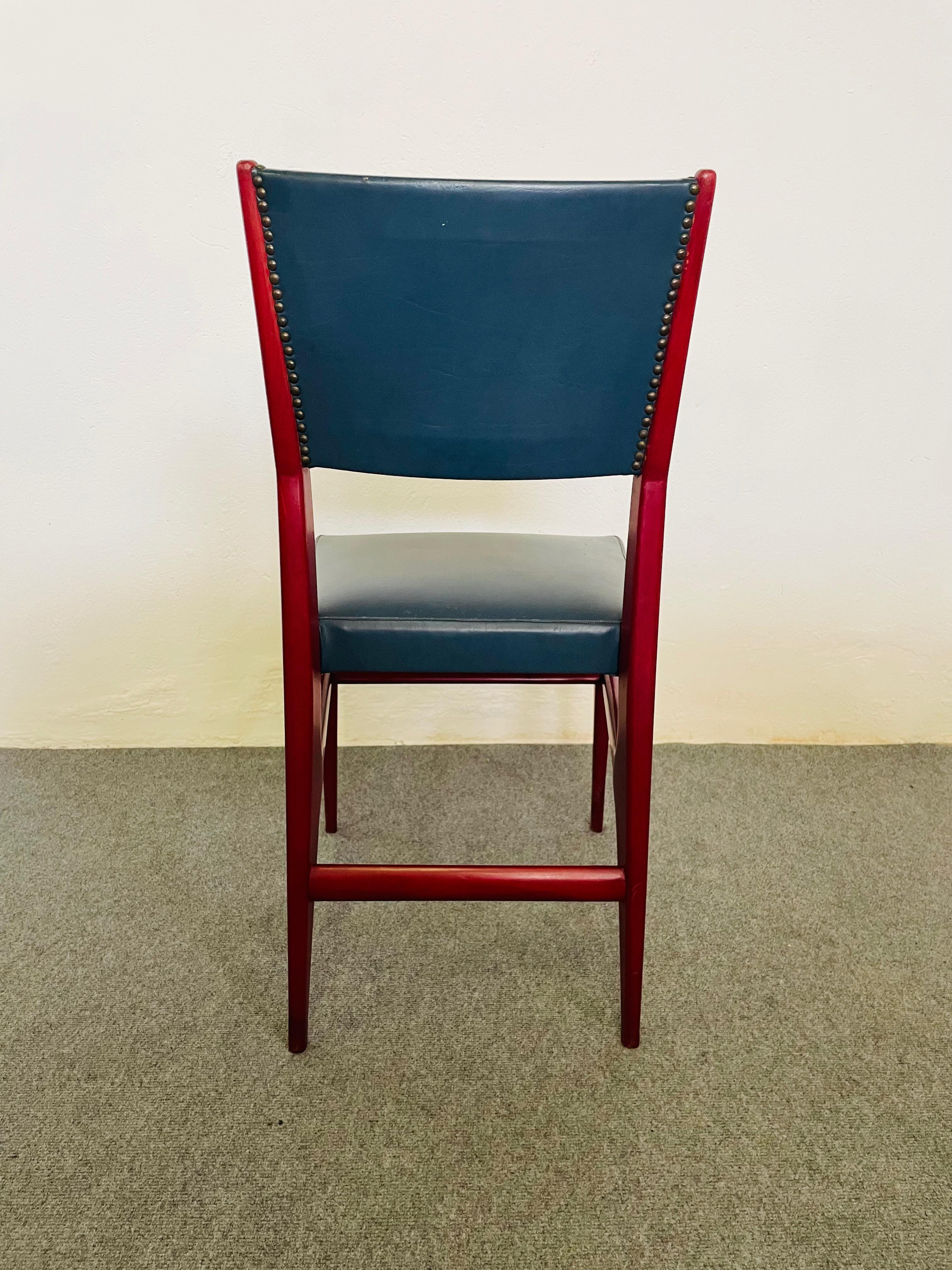 Sedia modello CA 601, designer Gio Ponti, produzione Cassina, anni '50 Bon état - En vente à Busnago, IT