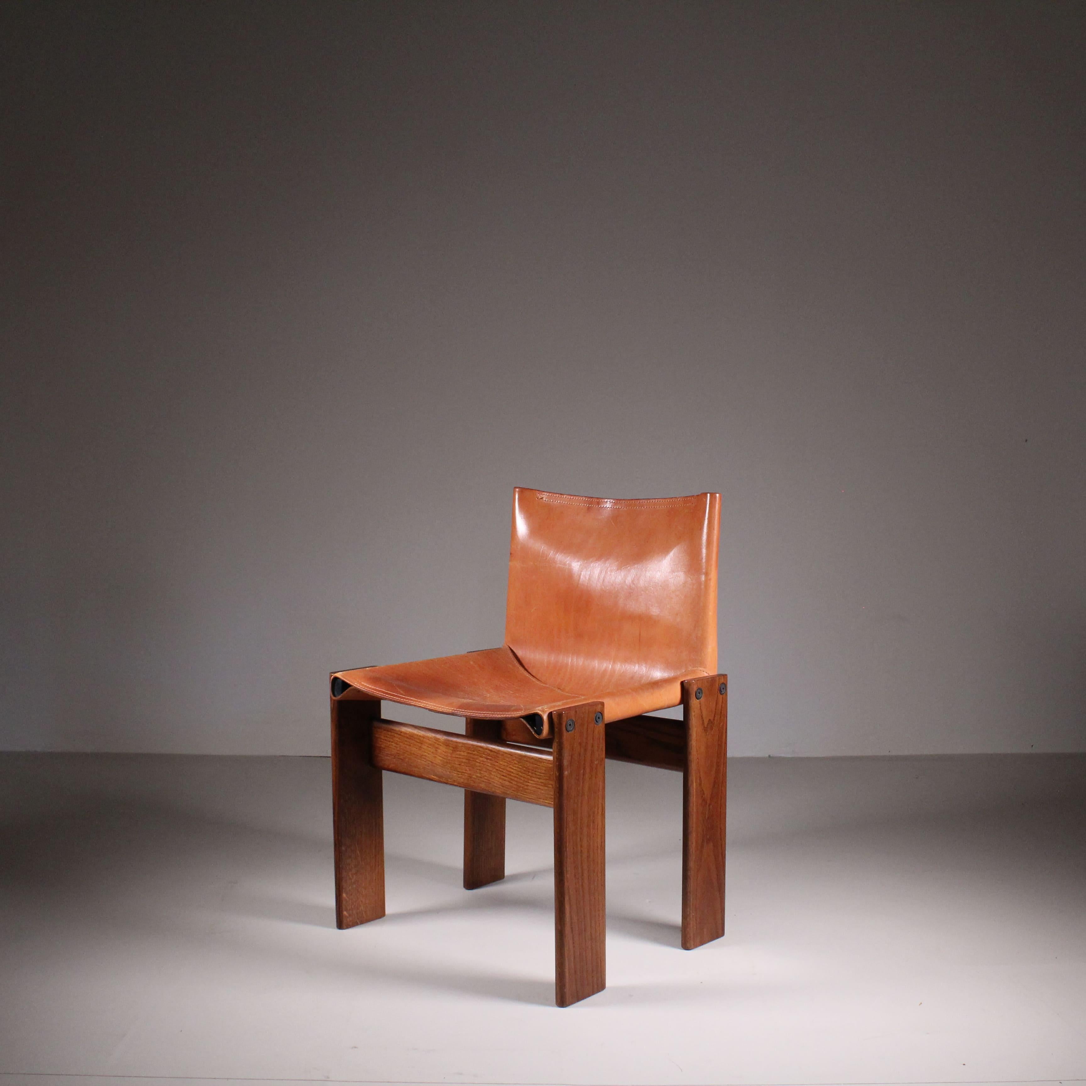 Moderno Sedia Monk, Afra e Tobia Scarpa per Molteni, 1969