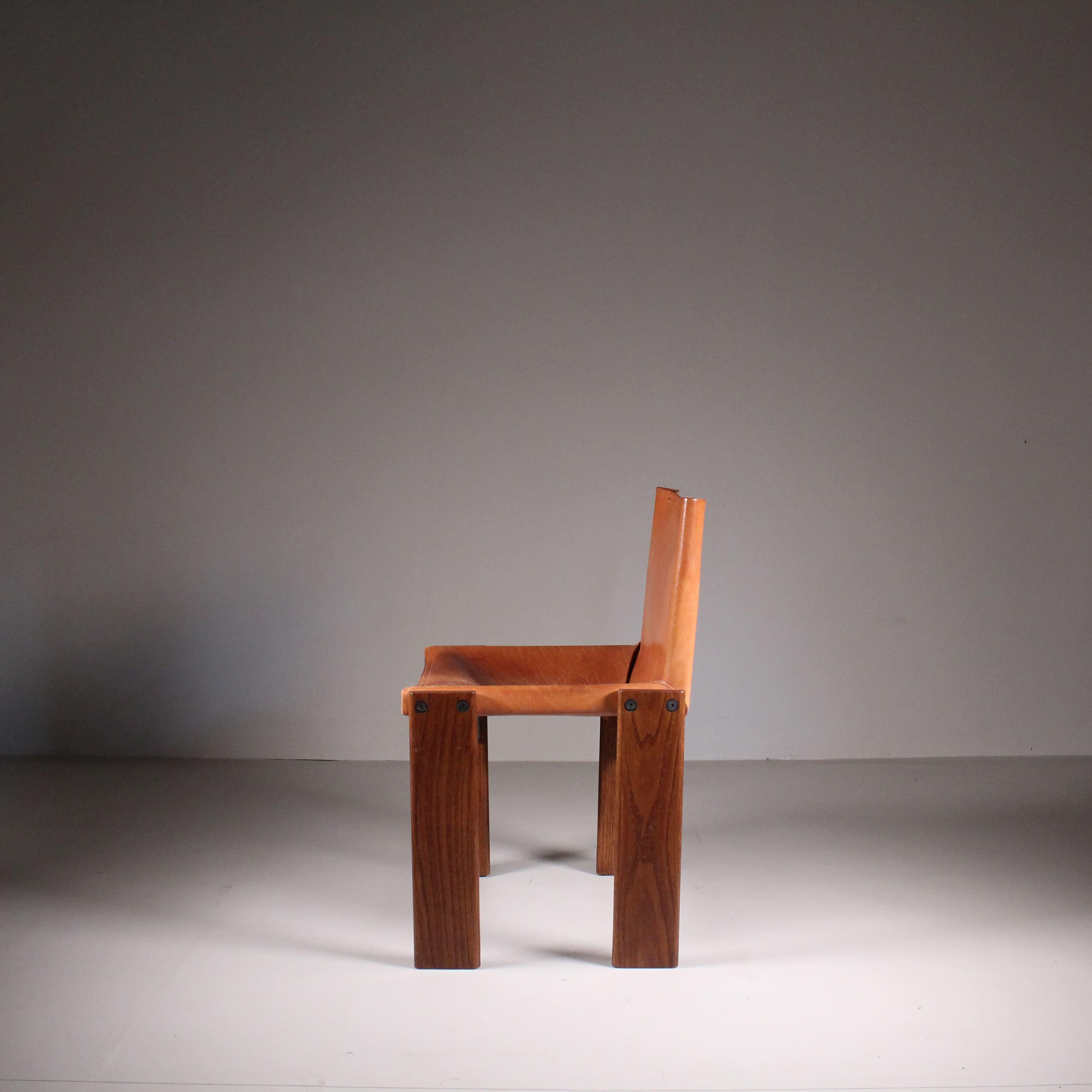 Sedia Monk, Afra e Tobia Scarpa per Molteni, 1969 In condizioni buone a Milano, Lombardia