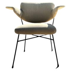 Neptunia chair 20th century metal legs by Arflex B.B.P.R. studio from 1953