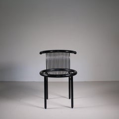 Black chair, Fantoni model, 1980