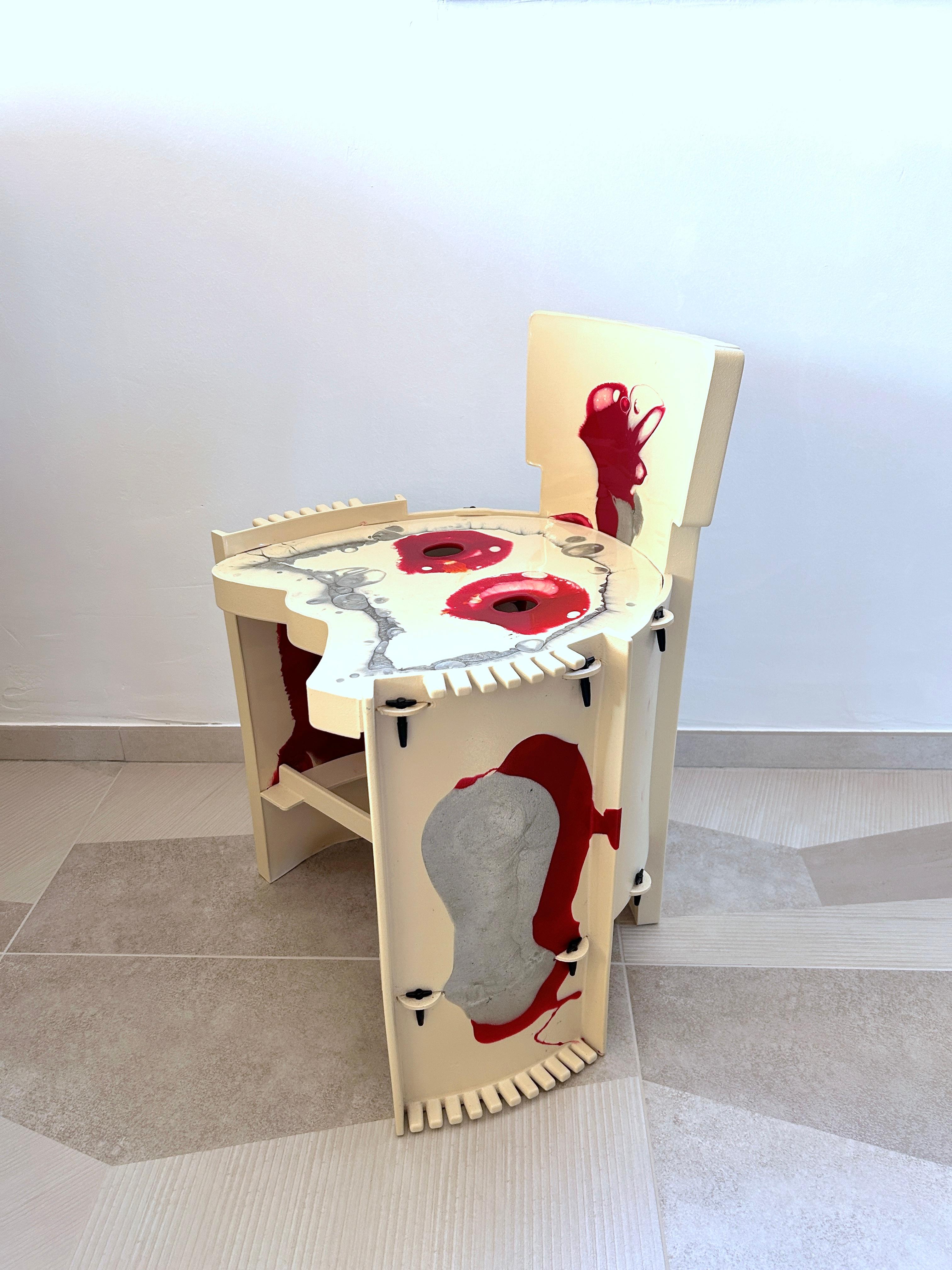 Resin Nobody's Perfect chair by Gaetano Pesce for Zerodisegno For Sale