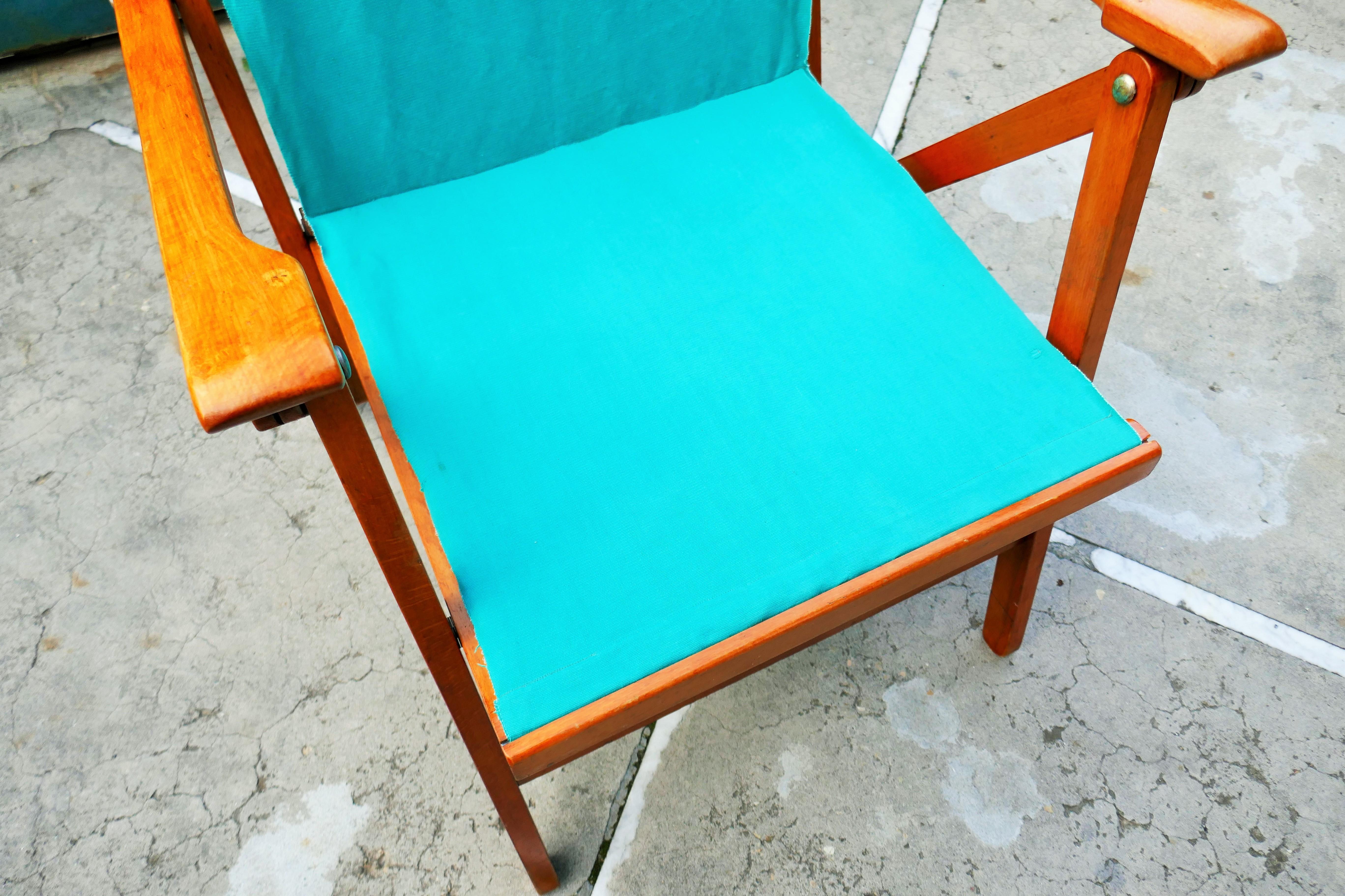 Italian Chaise pliante produite par Reguitti. Dans le style de Carl Hauner en vente