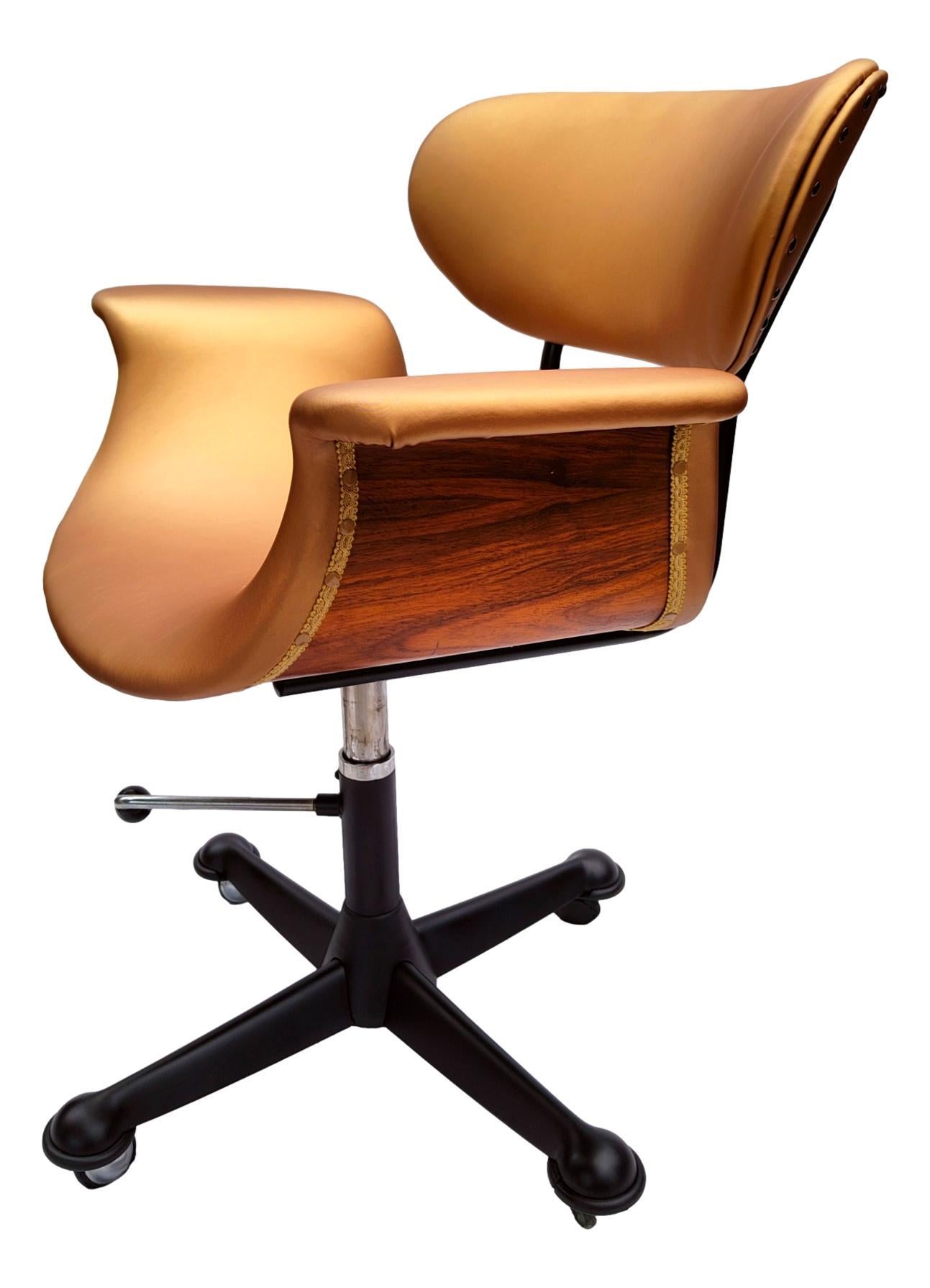 Mid-Century Modern presidential swivel chair chair design gastone rinaldi for rima padova '70
