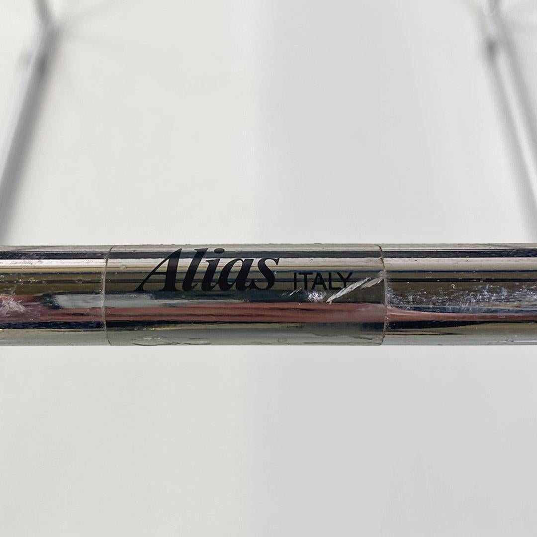 Quinta 605, postmoderner italienischer Metallstuhl von Mario Botta für Alias 1980 im Angebot 8