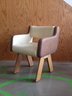 Sedia Rossi di Albizzate in Pelle e Legno Moderno Italiano