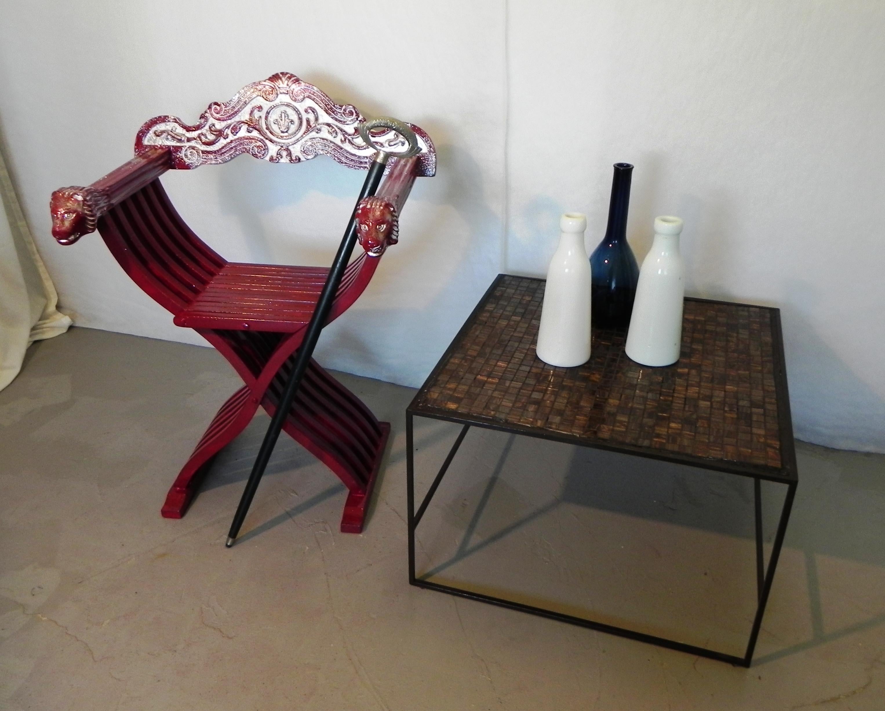 savonarola Chair, Red Throne For Sale 10