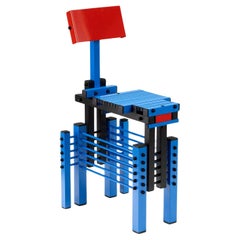 Silla escultórica de Anacleto Spazzapan Metal multicolor Años 2000