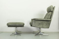 Sedia Swivel Highback Chair with Matching Ottoman by Horst Brüning for COR, 1960
