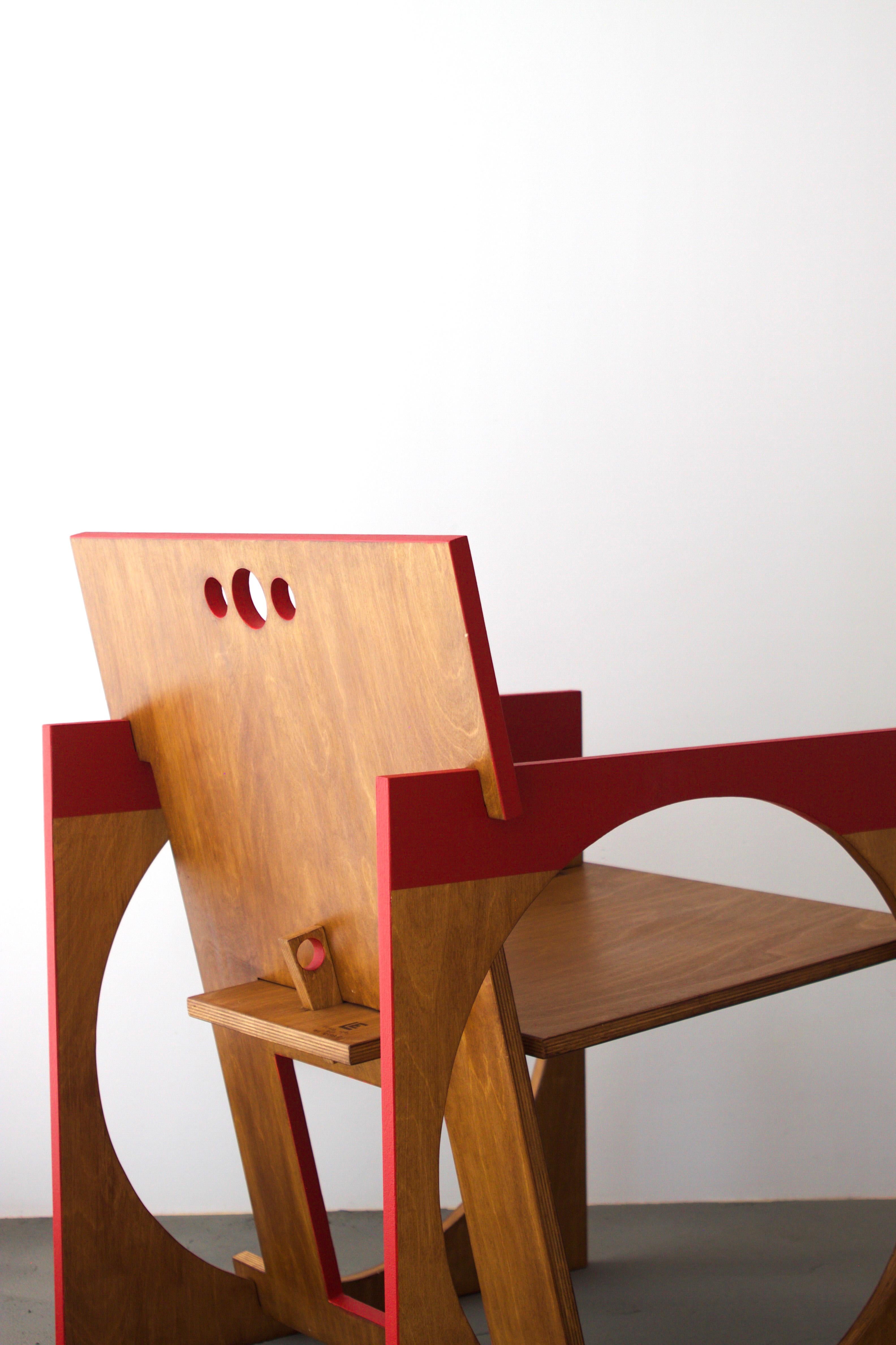 Post-Modern Sedia Tonda Armchair by Edoardo Lietti Studio For Sale