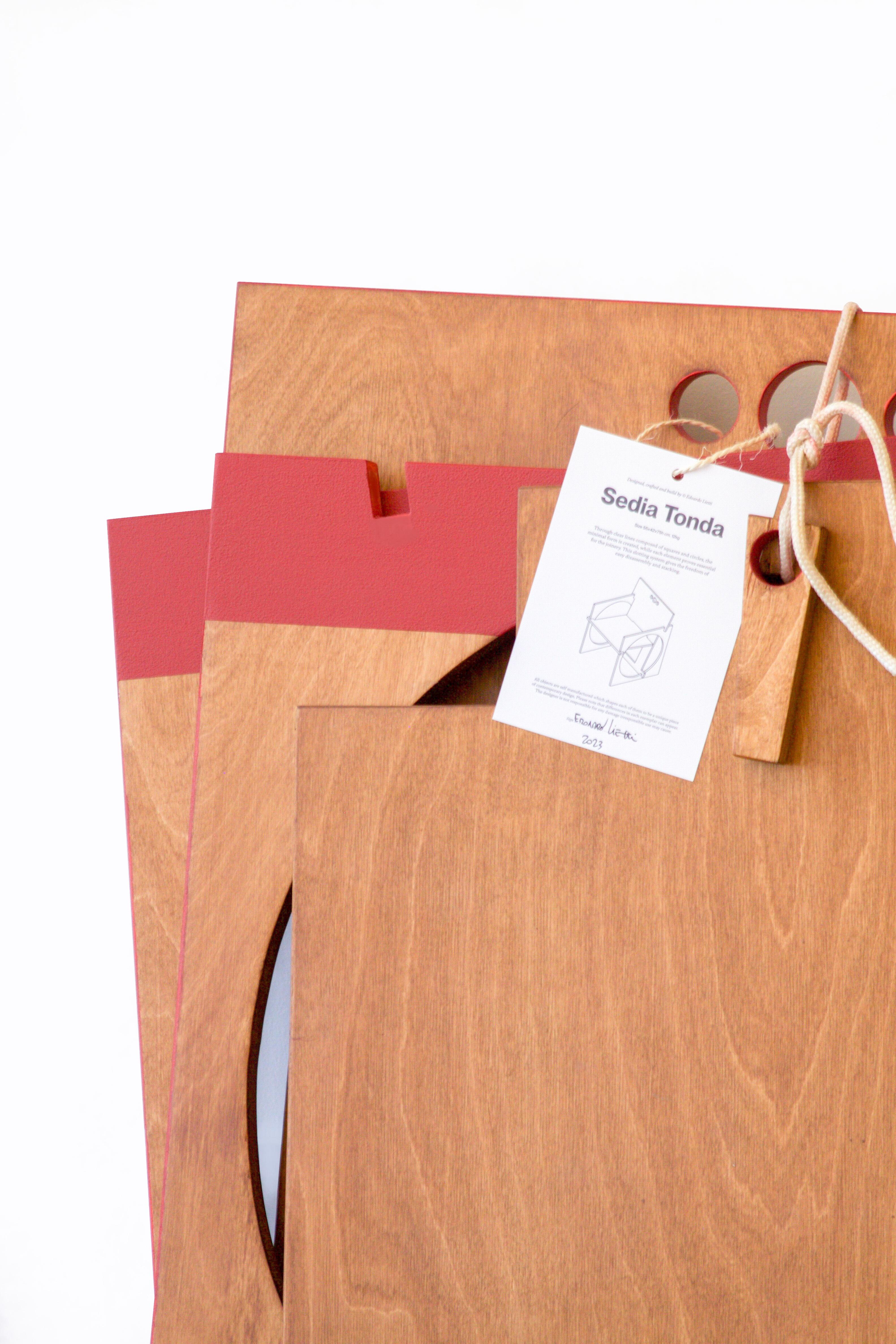 Other Sedia Tonda Armchair by Edoardo Lietti Studio For Sale