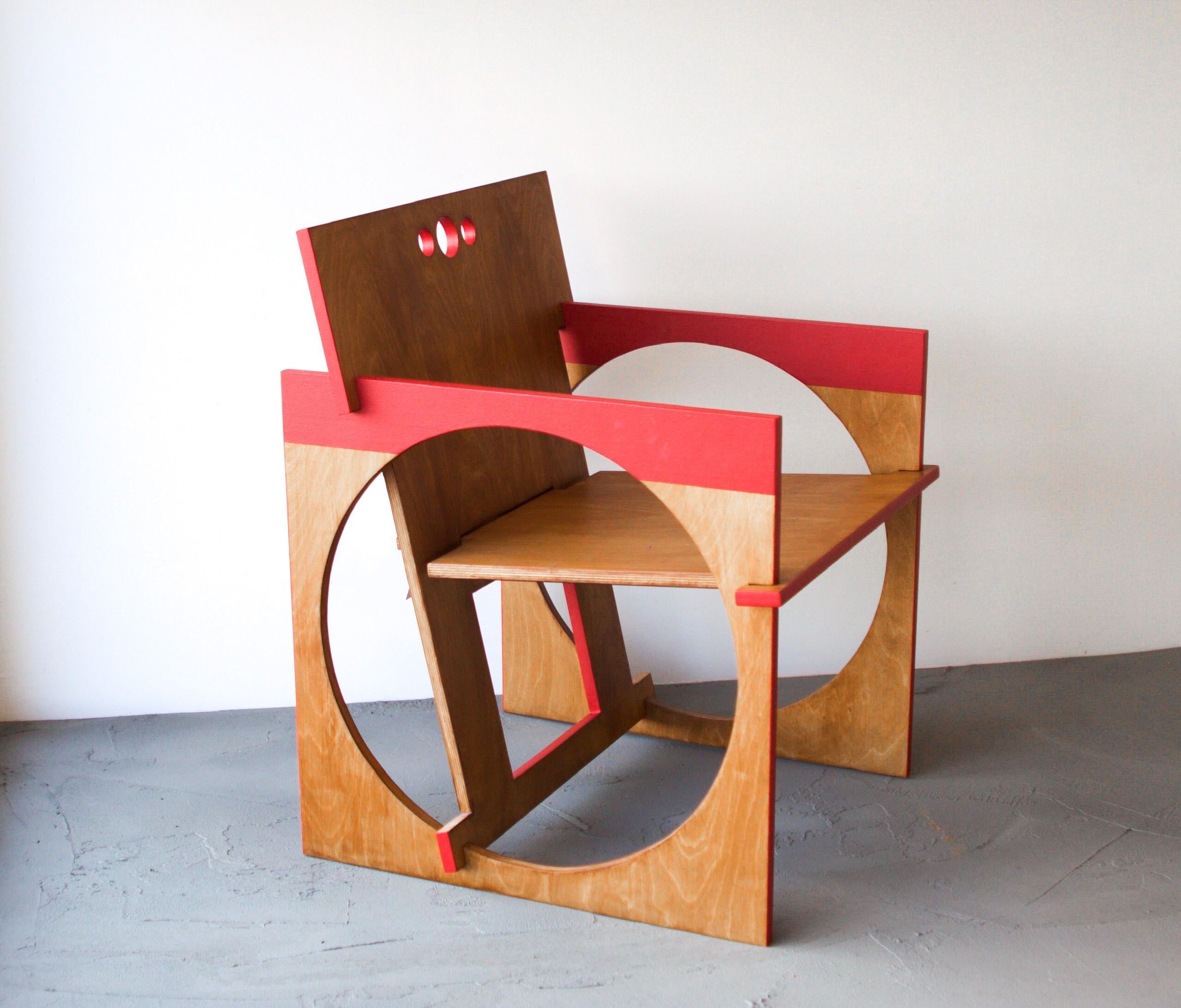 Sedia Tonda Armchair by Edoardo Lietti Studio In New Condition For Sale In Geneve, CH