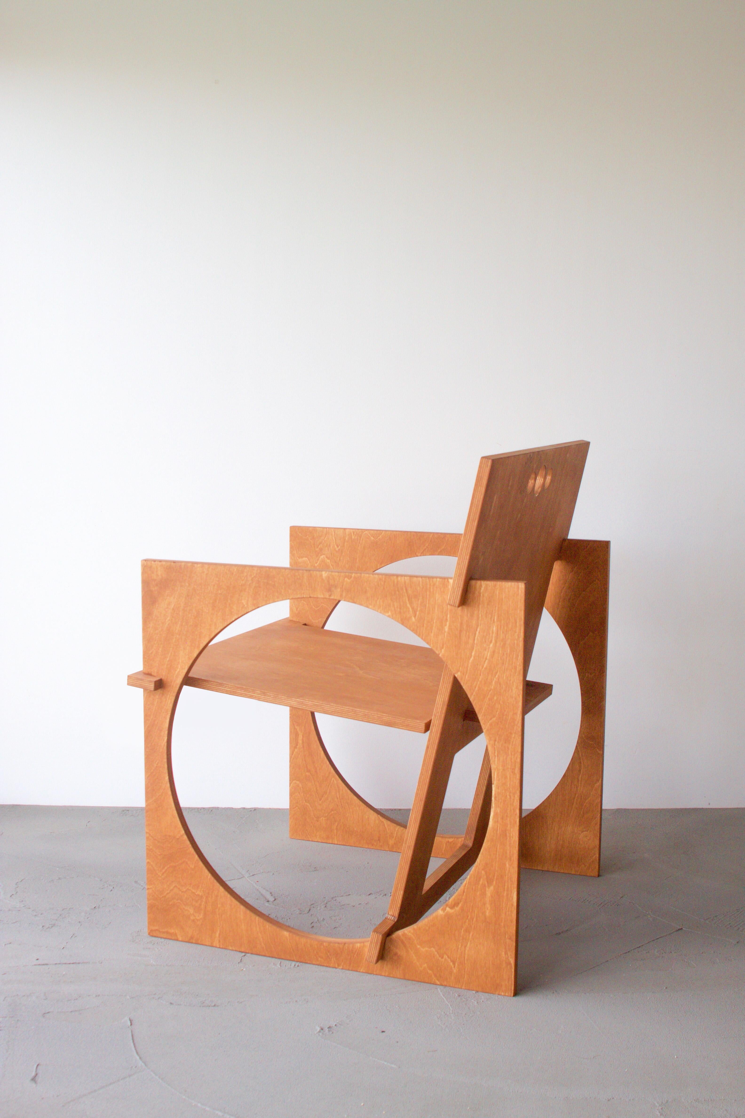 Sillón Sedia Tonda de Edoardo Lietti Studio Abedul en venta