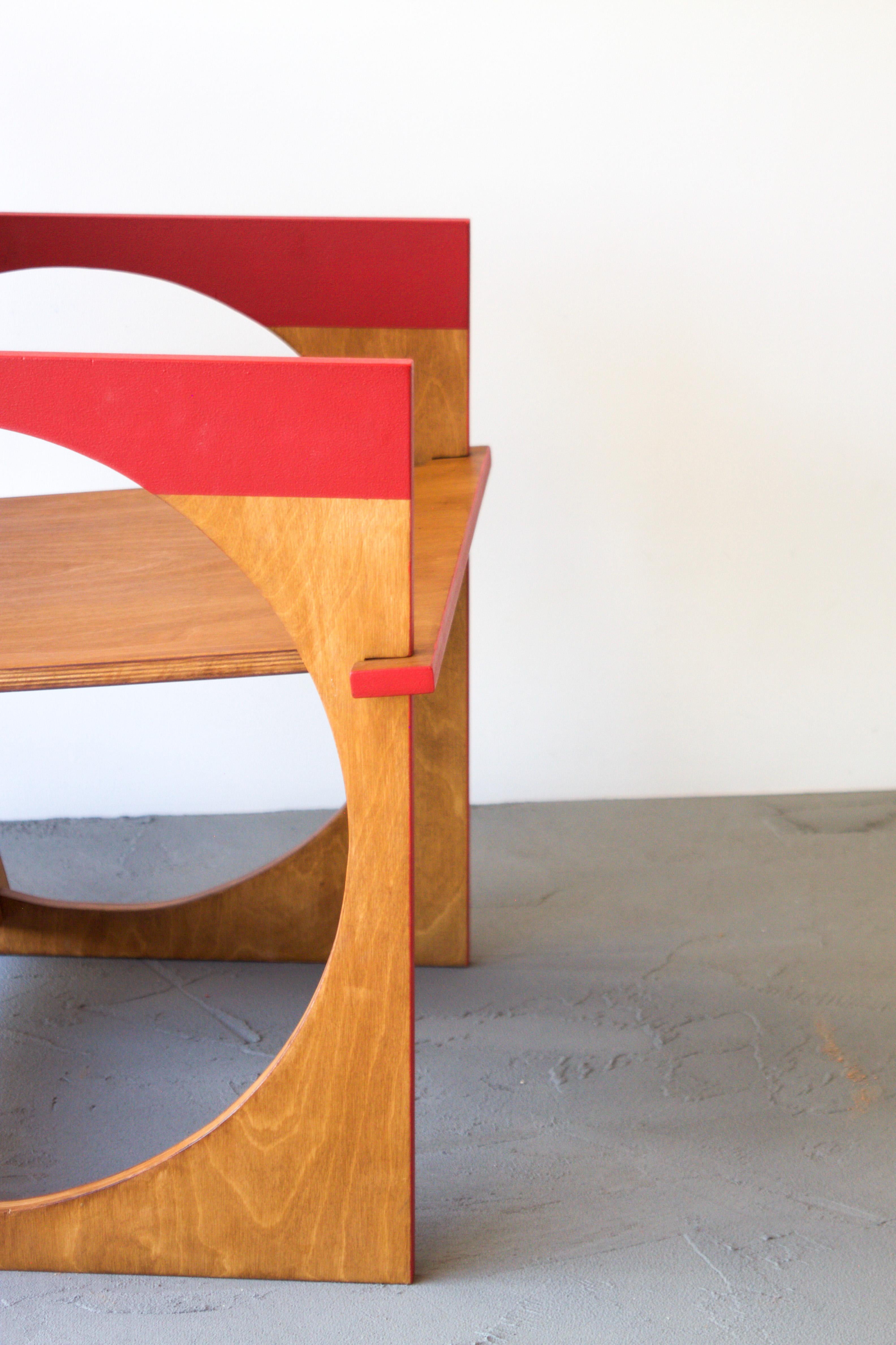 Sedia Tonda Armchair by Edoardo Lietti Studio For Sale 1