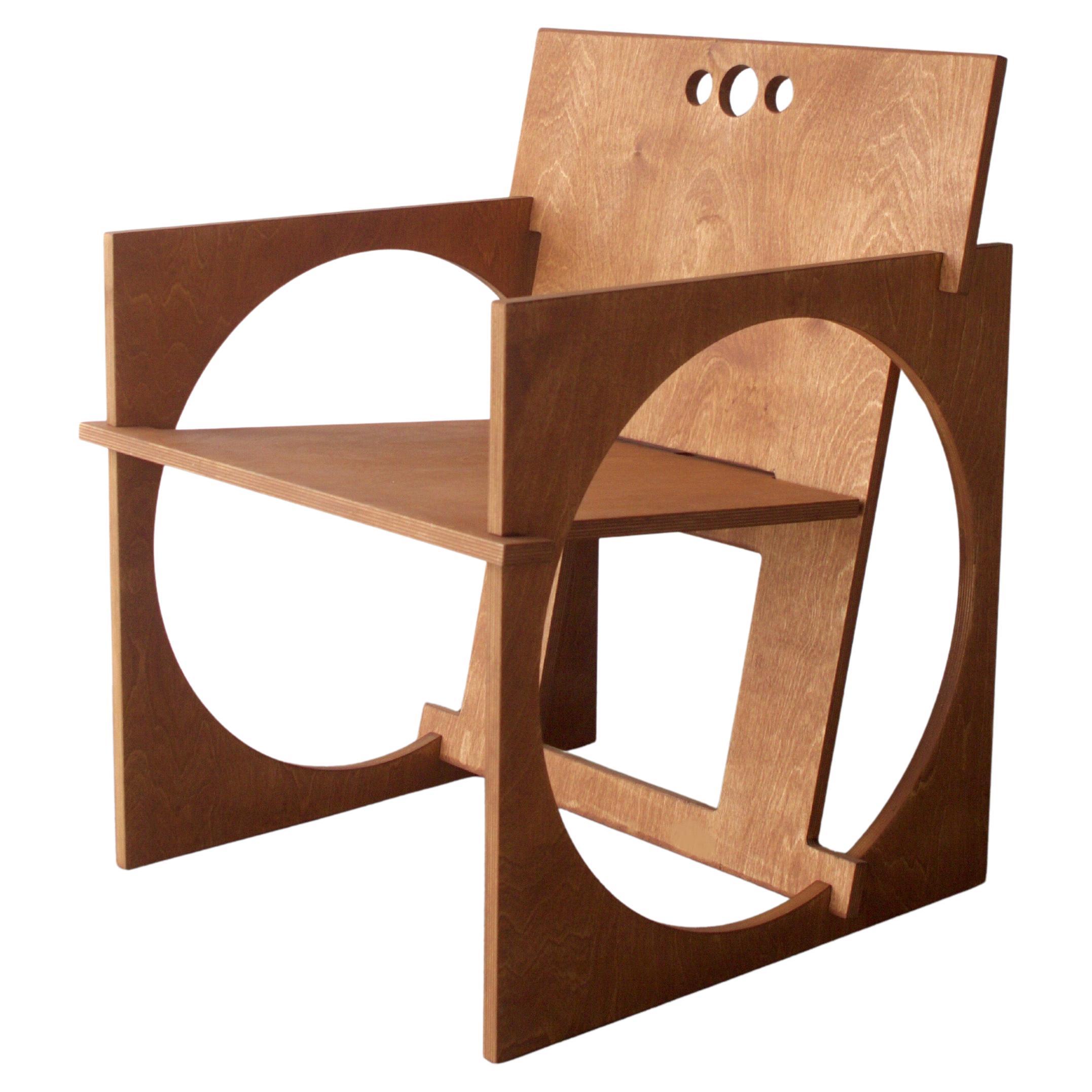 Sedia Tonda Armchair by Edoardo Lietti Studio