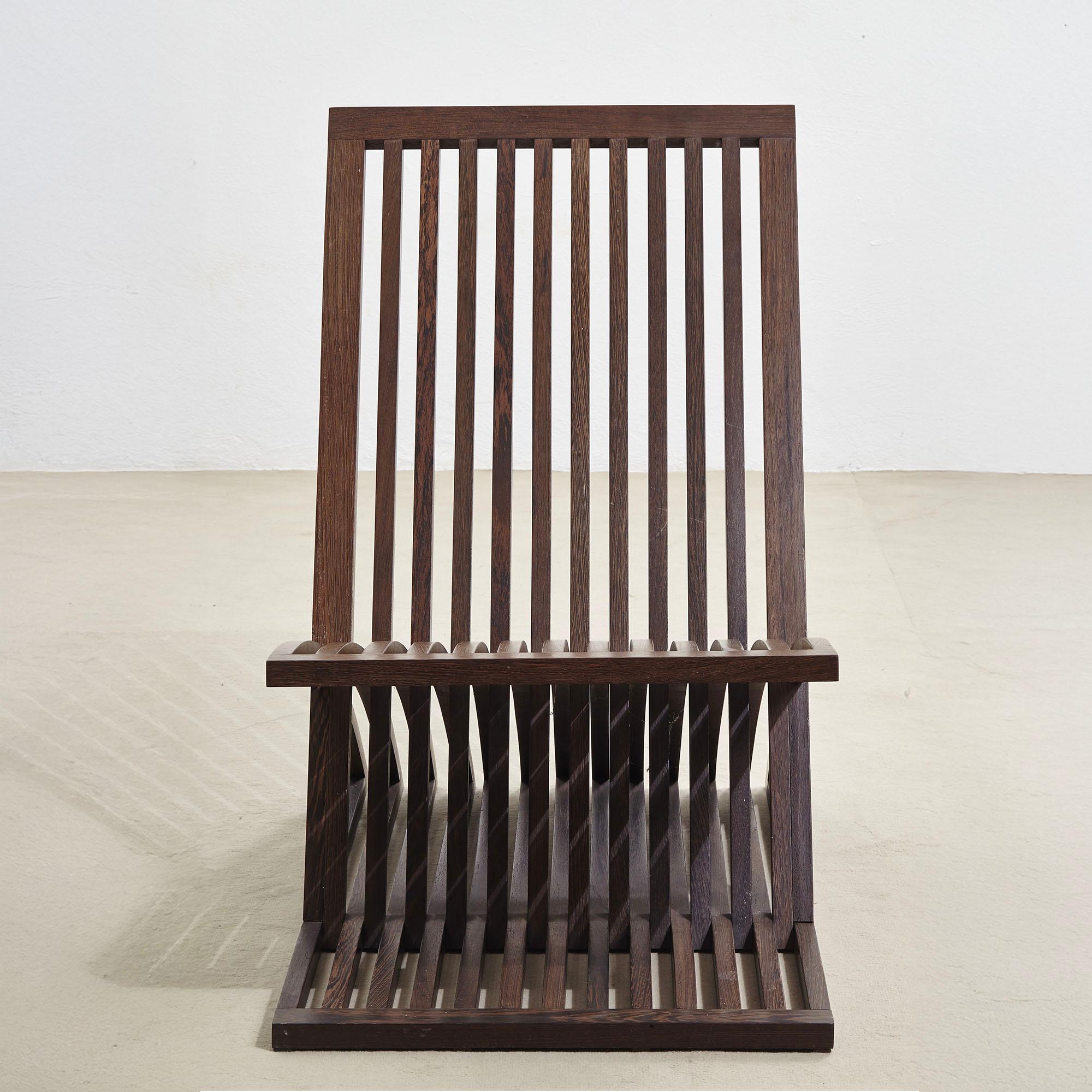 Mid-Century moderno Sedia Triclinia di Masao Noguchi prodotta da Meccani Arredamenti del 1988 in vendita