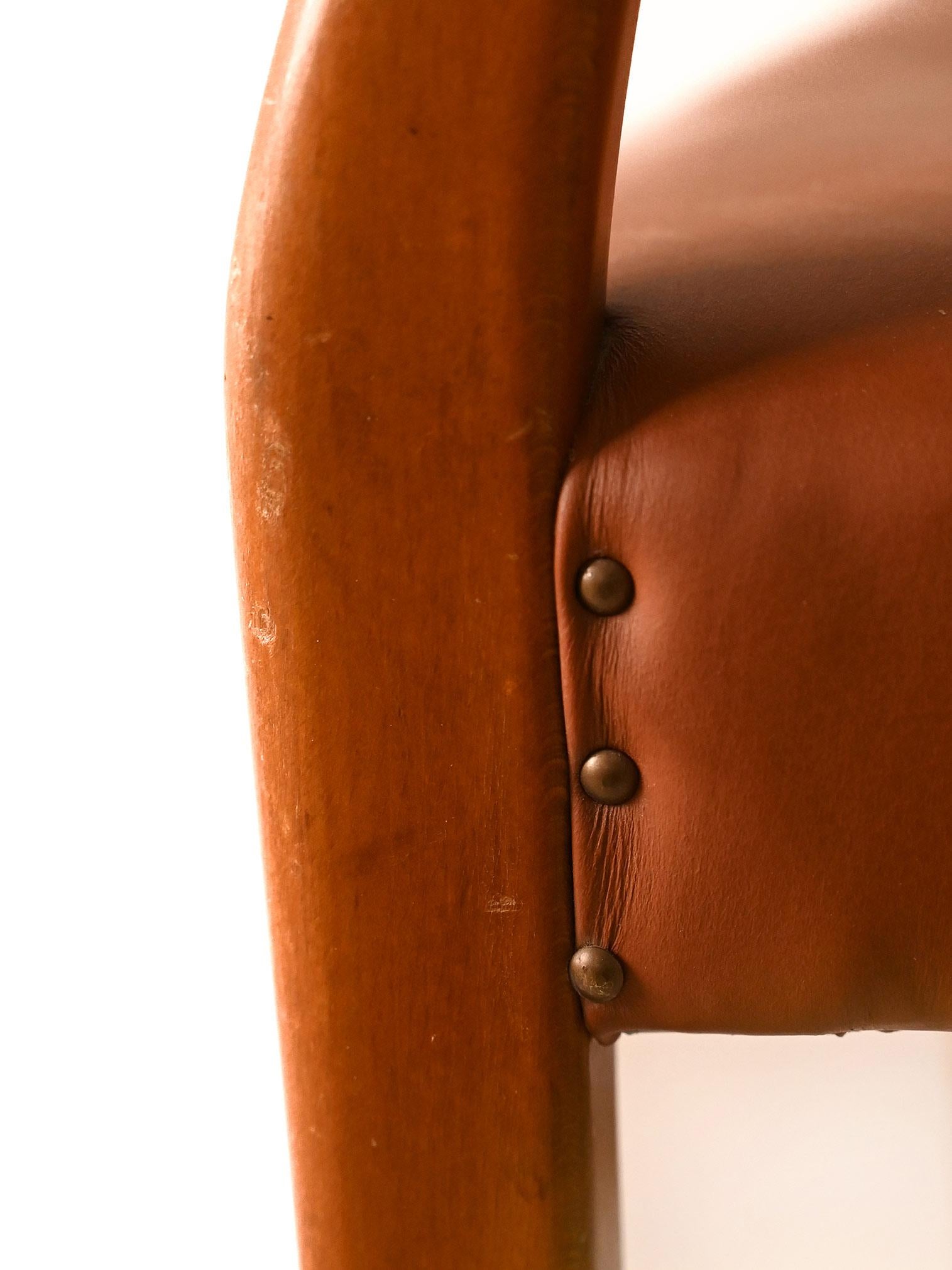 Leather Vintage chair by David Rosén For Sale