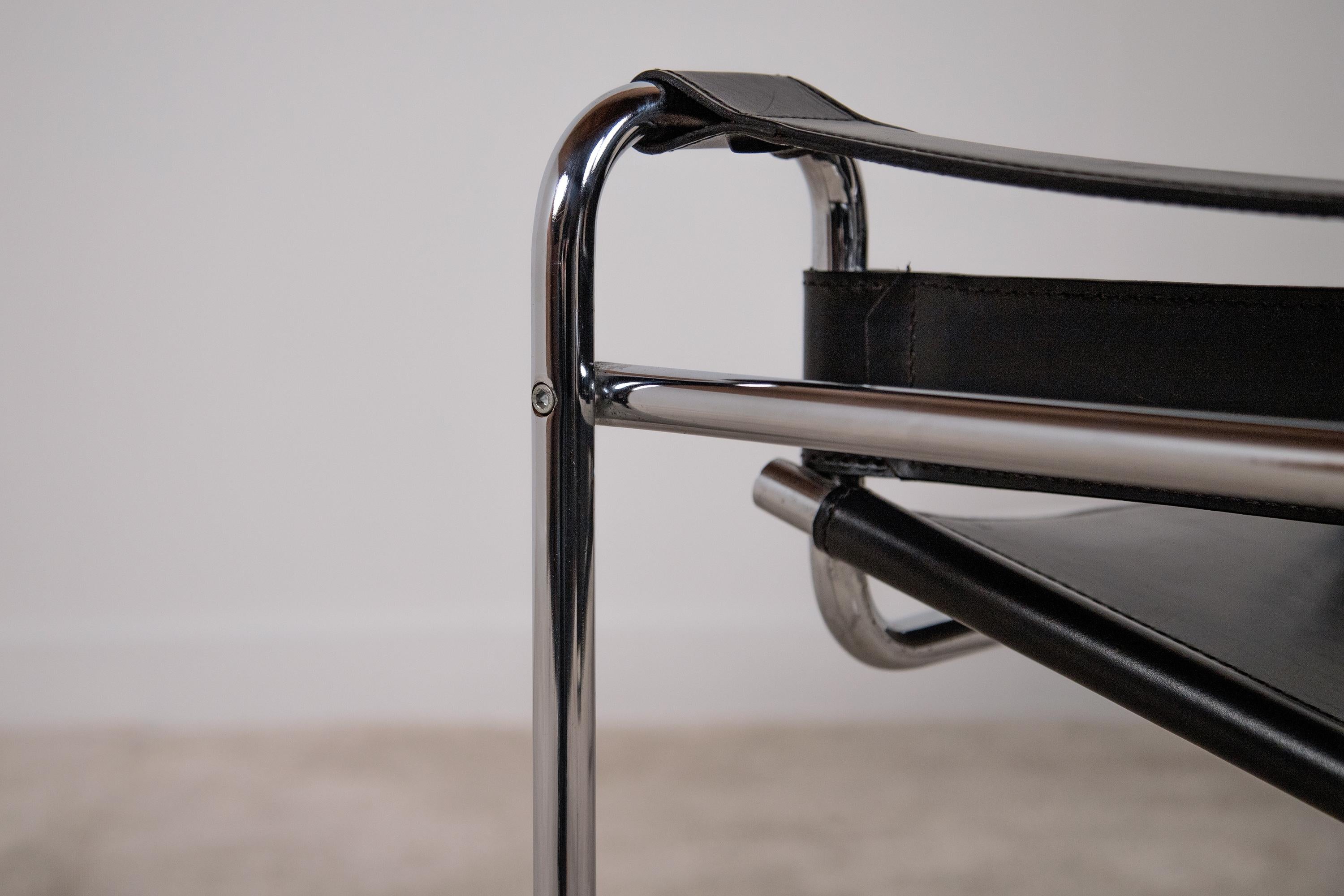 Sedie B3 Wassily di Marcel Breuer, anni '60, set di 2 in vendita 3