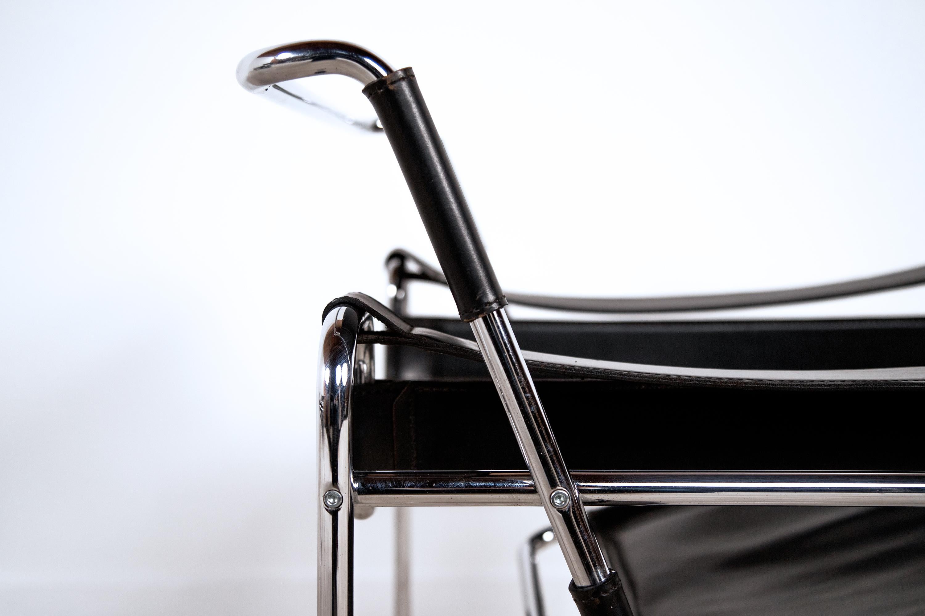 Sedie B3 Wassily di Marcel Breuer, anni '60, set di 2 in vendita 1